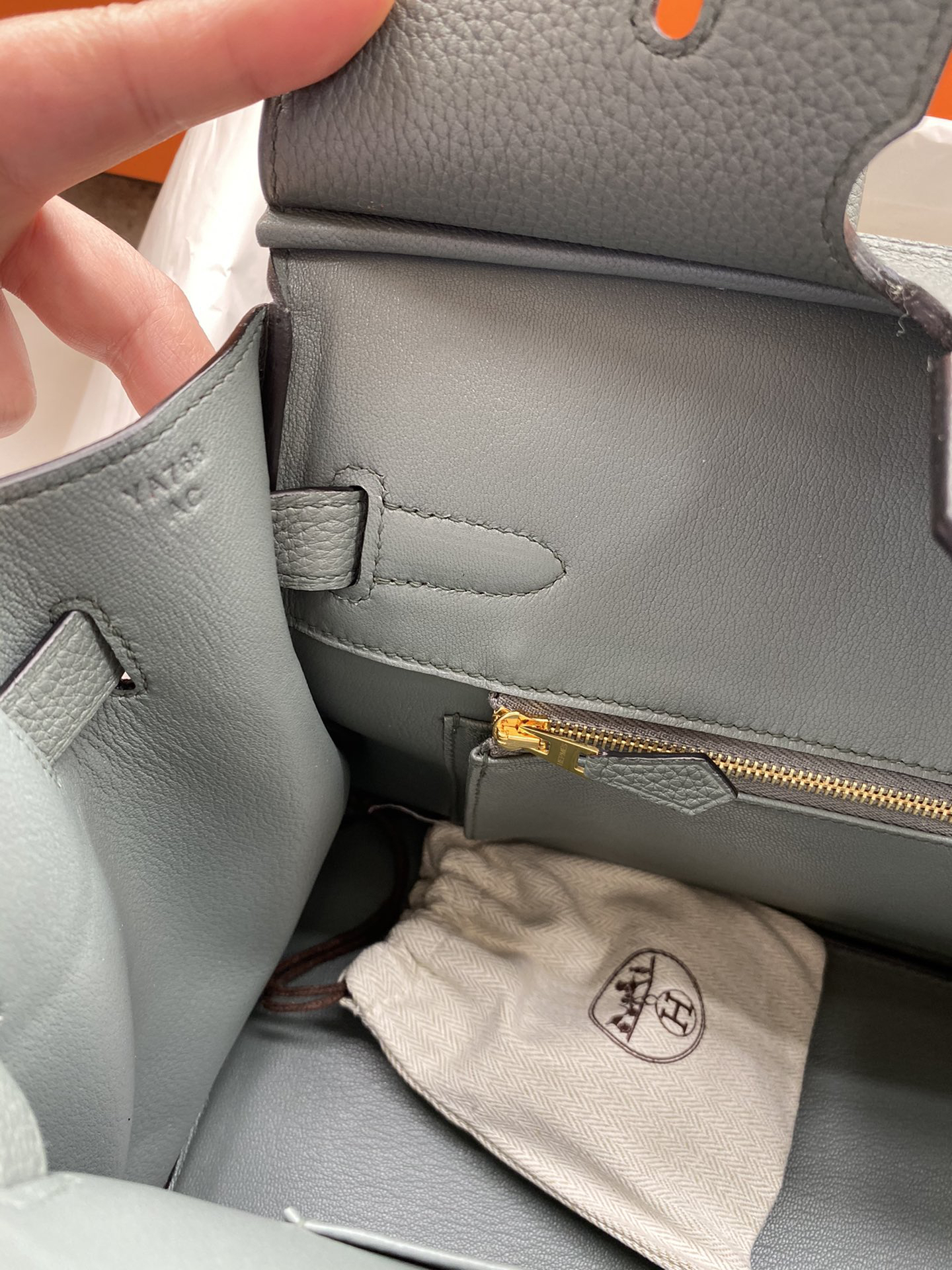 [TOP] HERMES Birkin Togo Leather 30cm - Vert Amande & GHW