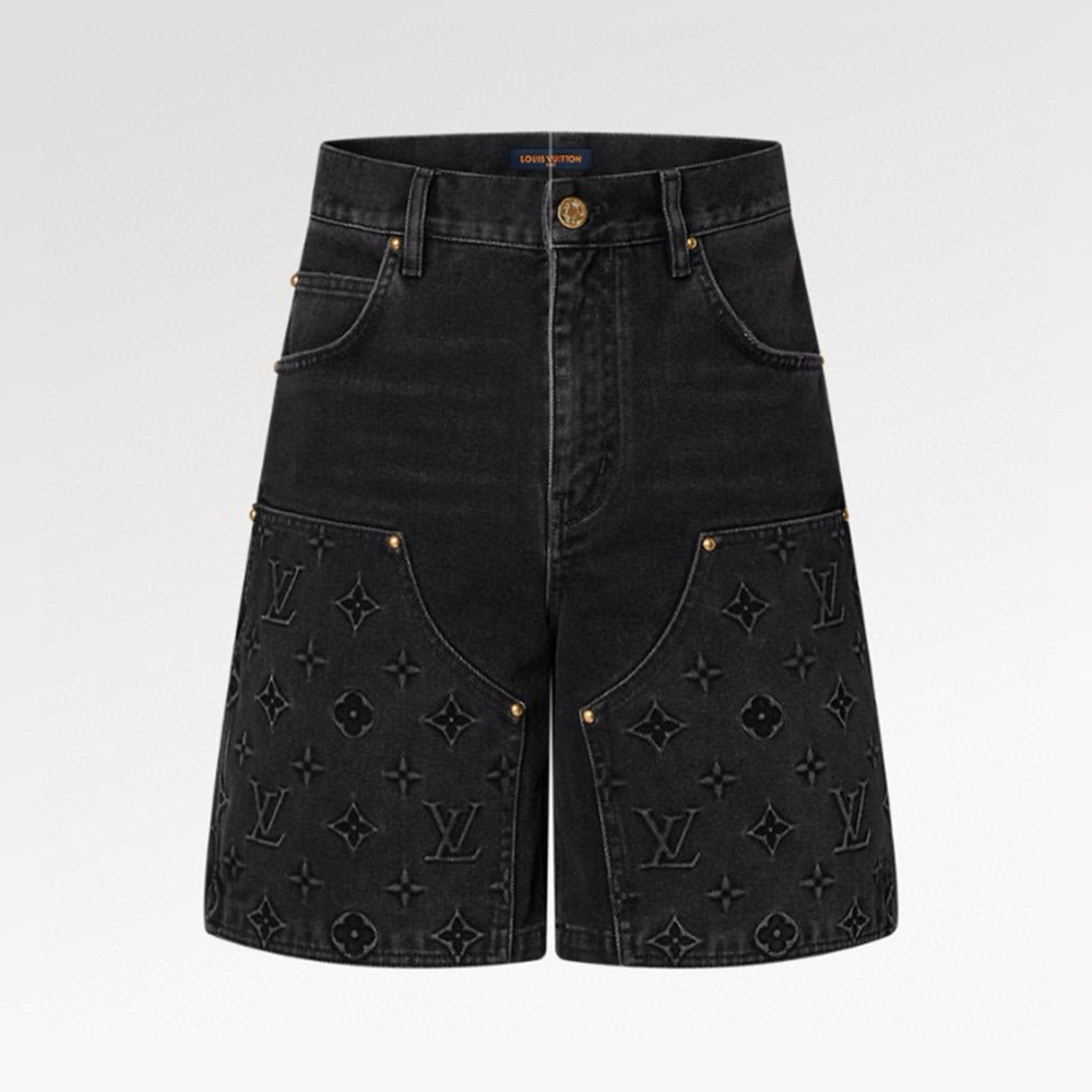 Louis Vuitton Embossed Jeans Shorts #304431