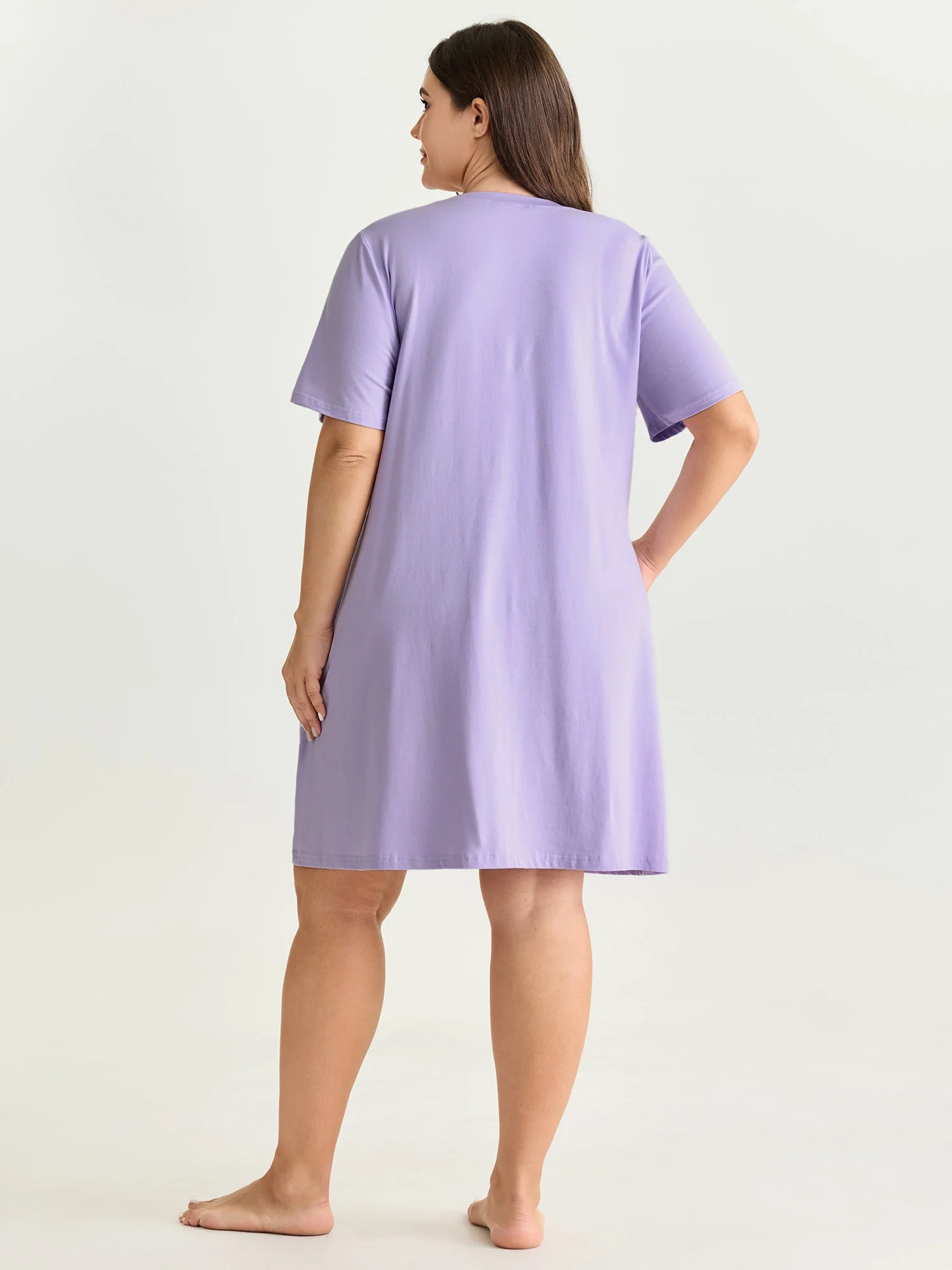 Cotton Ocean Elements Stretchy Lounge Dress