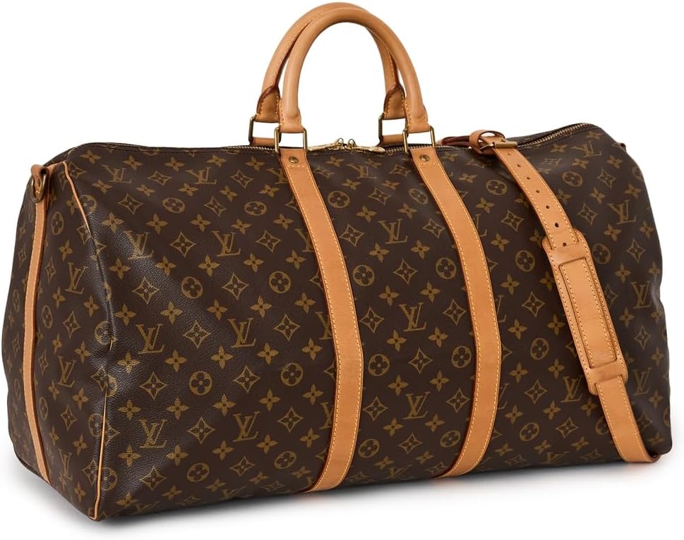 Louis Vuitton Women's Pre-Loved Louis Vuitton Keepall Bandouliere 55 Duffle Bag, Monogram, Brown, One Size