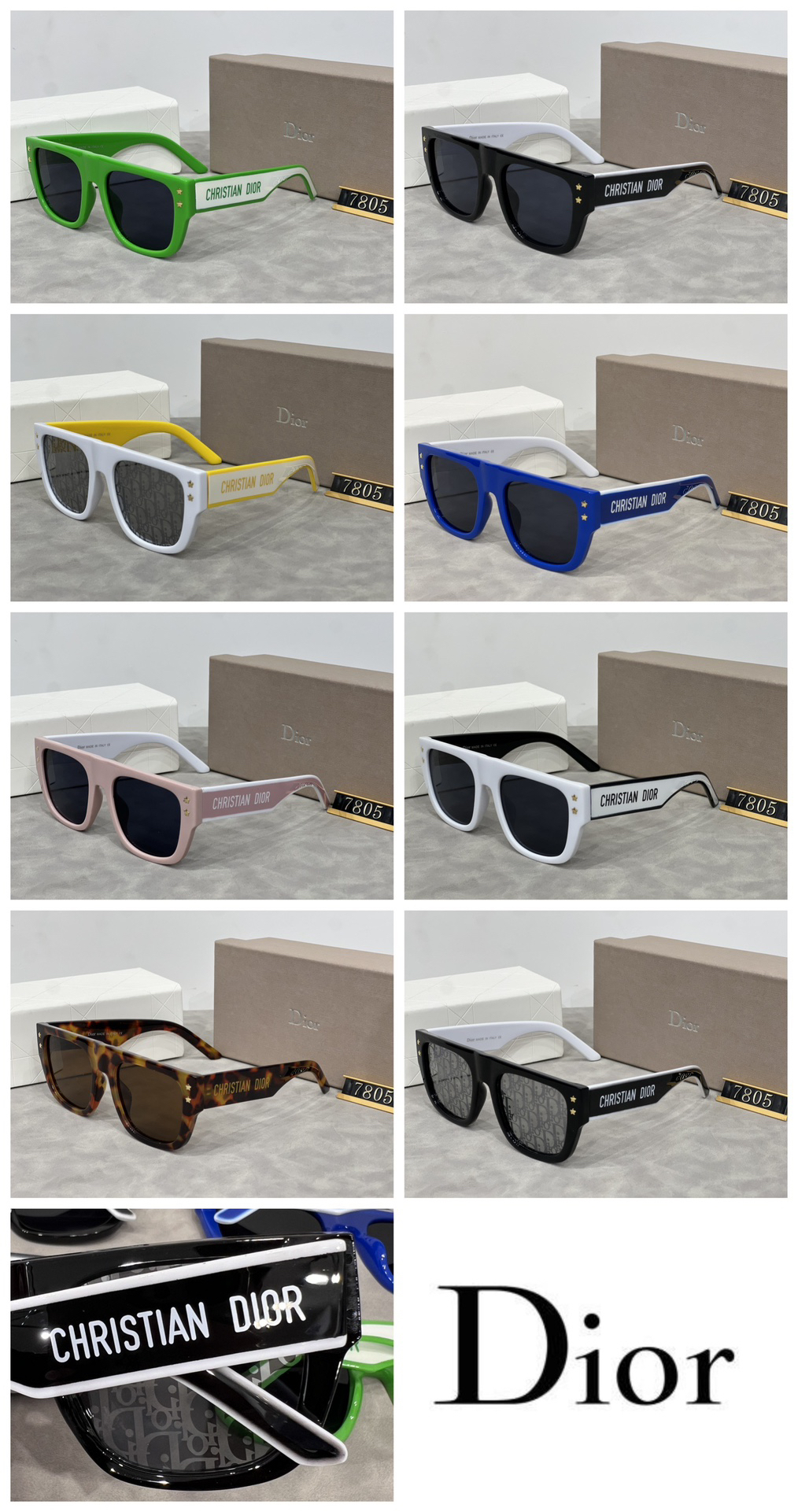 [TOP] Christian Dior Sunglasses - 8 Colors - 711 Luxury