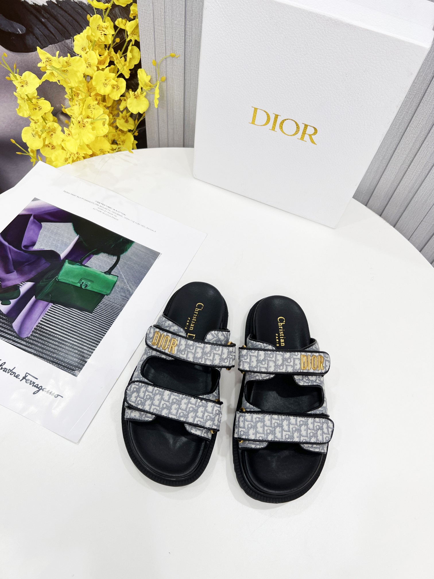 [TOP] Christian Dior Sandals - Black - 711 Luxury
