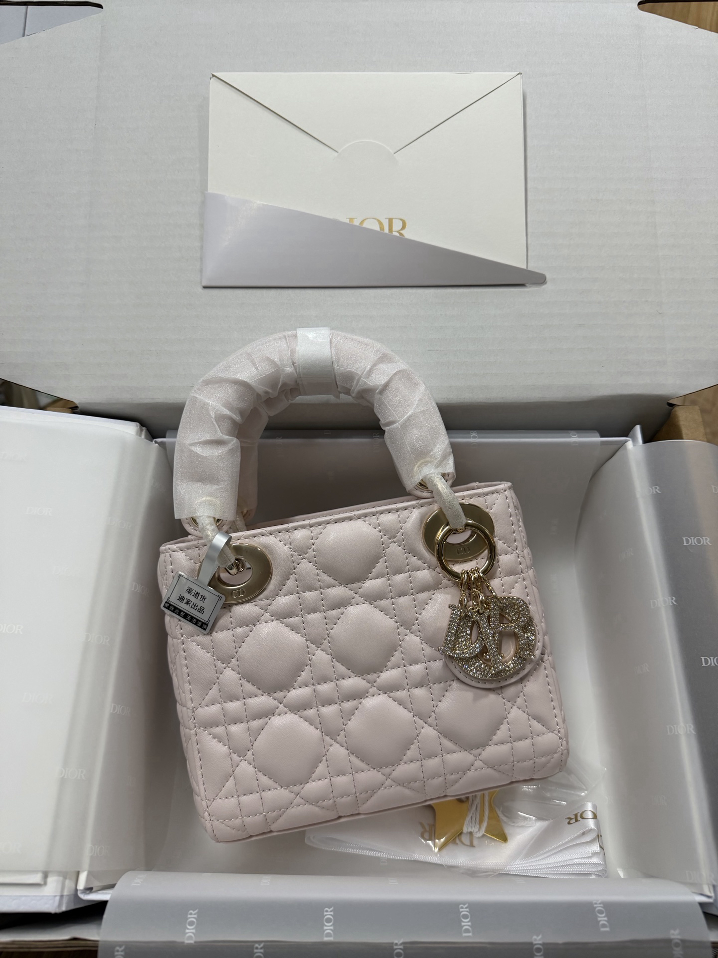 [TOP] Christian Dior Lady Dior Bag 17cm - Pink - 711 Luxury