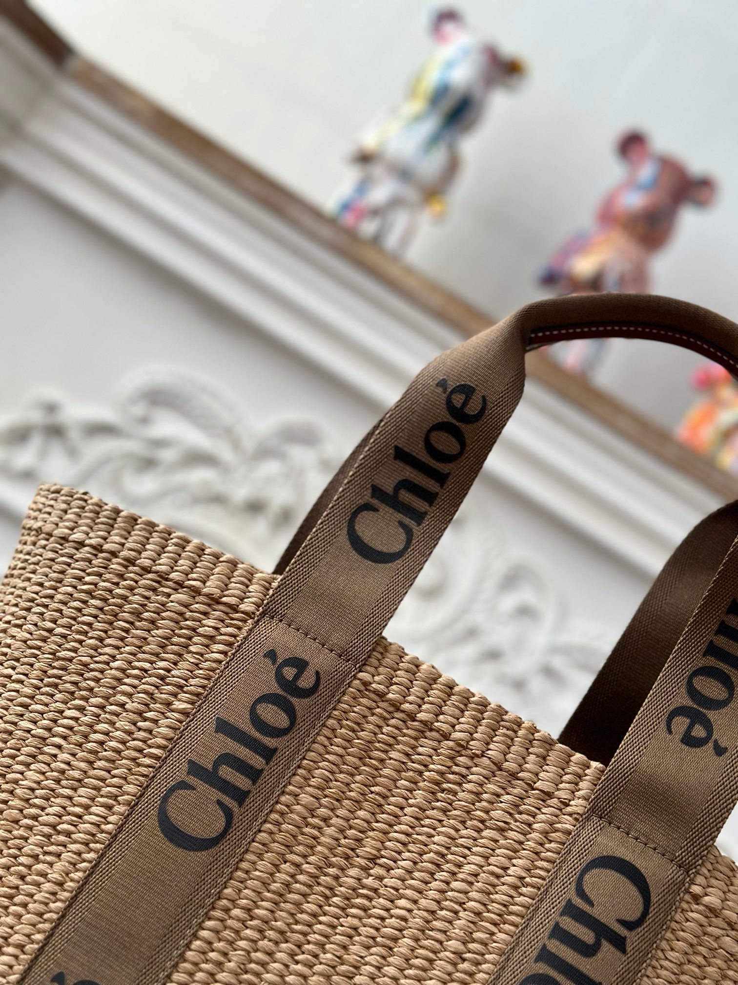 [TOP] Chloe Large Woody Basket Bag 28*48*28cm -Brown - 711 Luxury