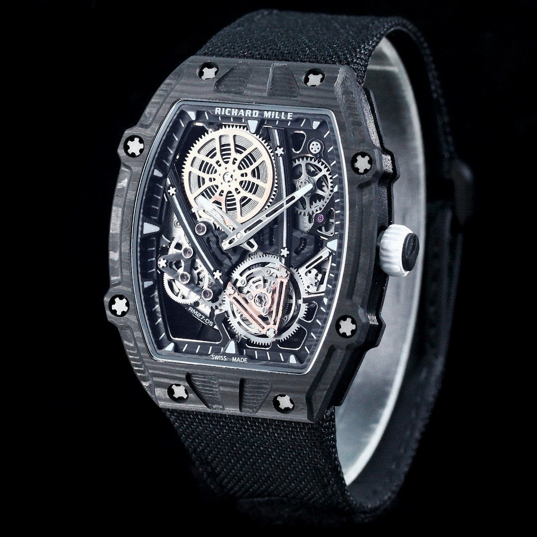 [TOP] Richard Mille RM 27-05 Flying Tourbillon Rafael Nadal  Watch - Black - 711 Luxury