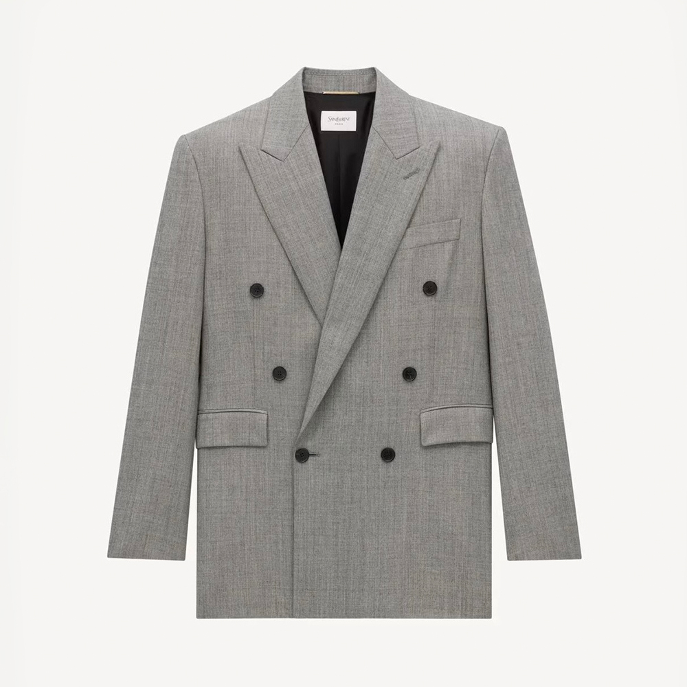 Saint Laurent gray Clothing Saint Laurent Light Gray Suit #388415 View 2 | Nigo Office