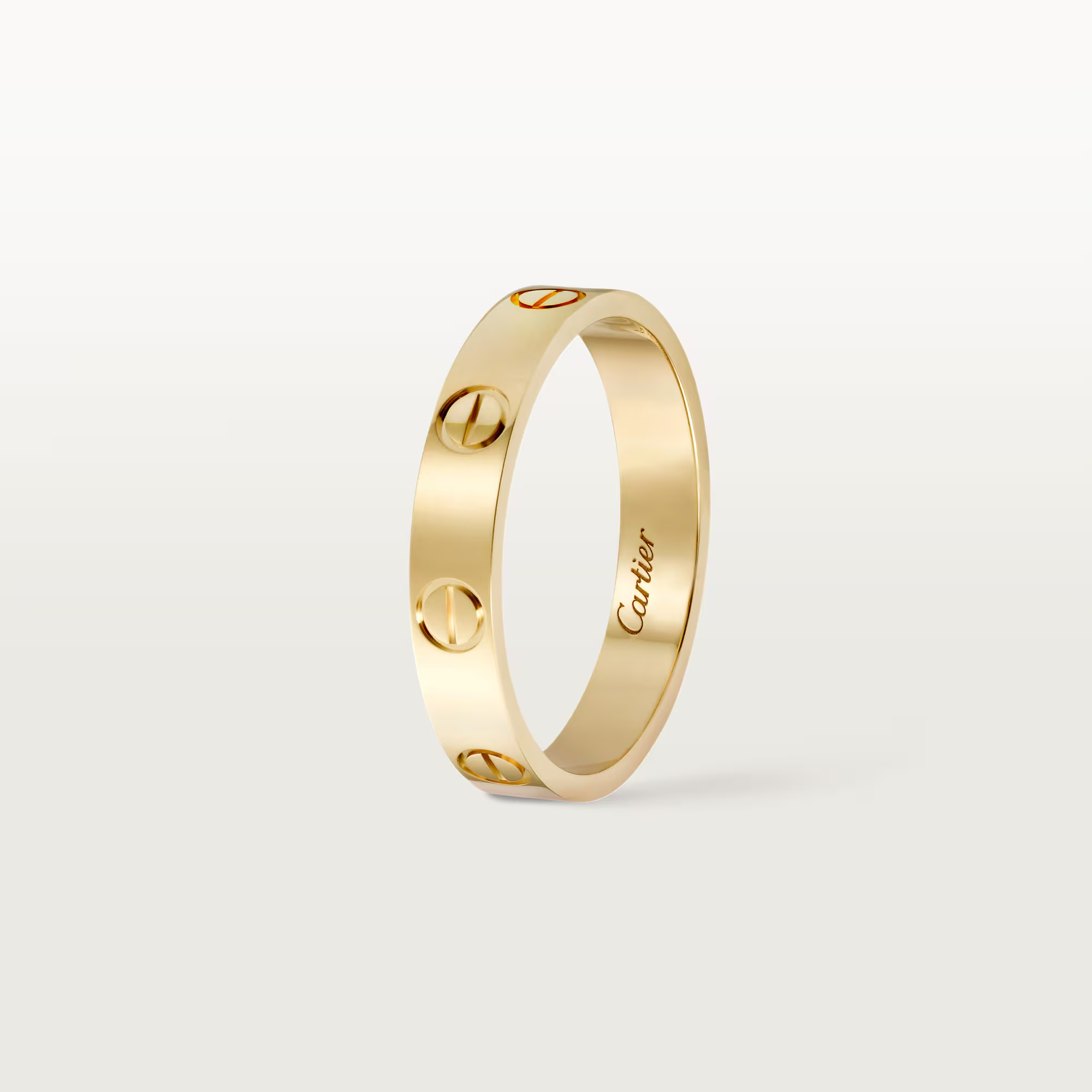 Carty Love Petite Lock Ring, Yellow Gold, Small Model