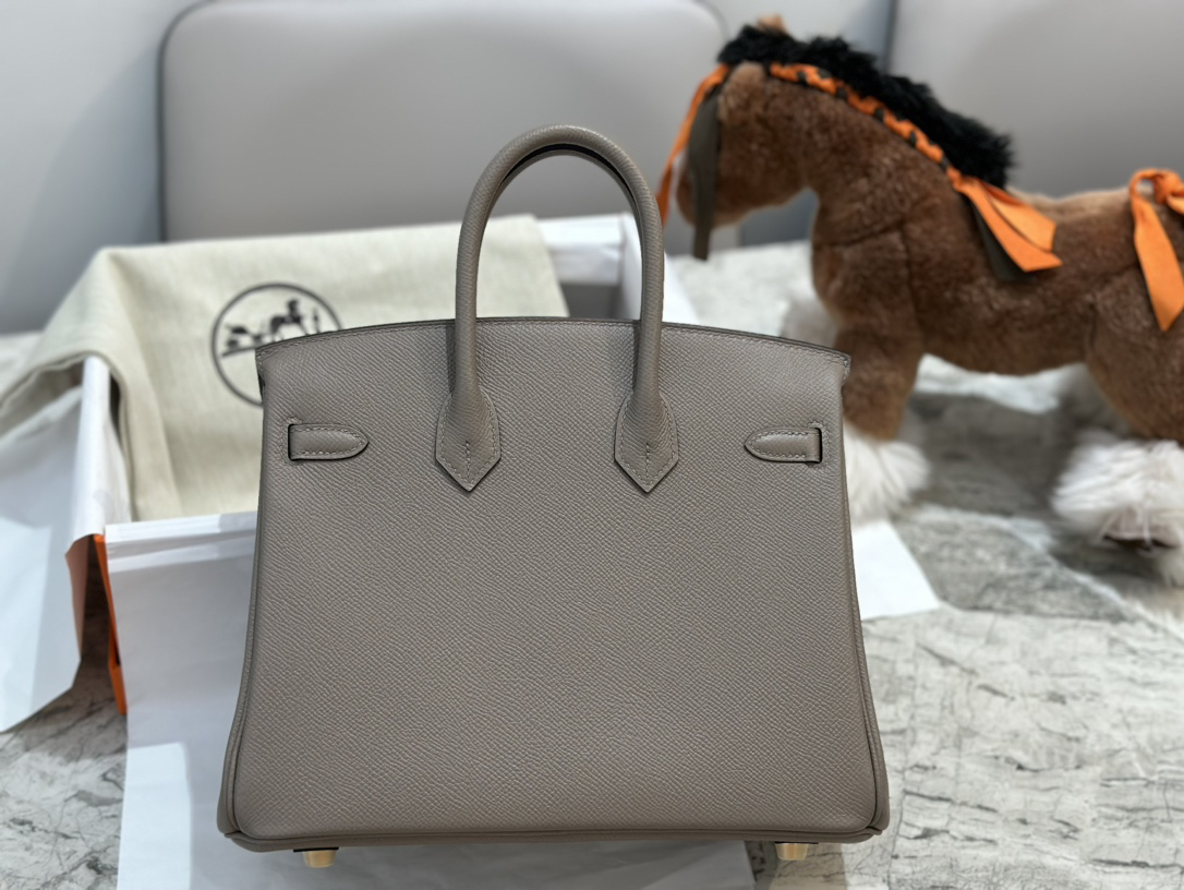 [TOP] HERMES Birkin Epsom Leather 25cm - Gris Meyer & GHW
