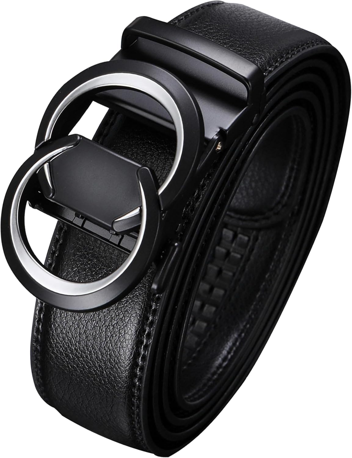 Civantiya Men's Ratchet Belt Leather Belt Adjustable for Men Gift 1 3/8-Cut for Perfect Fit