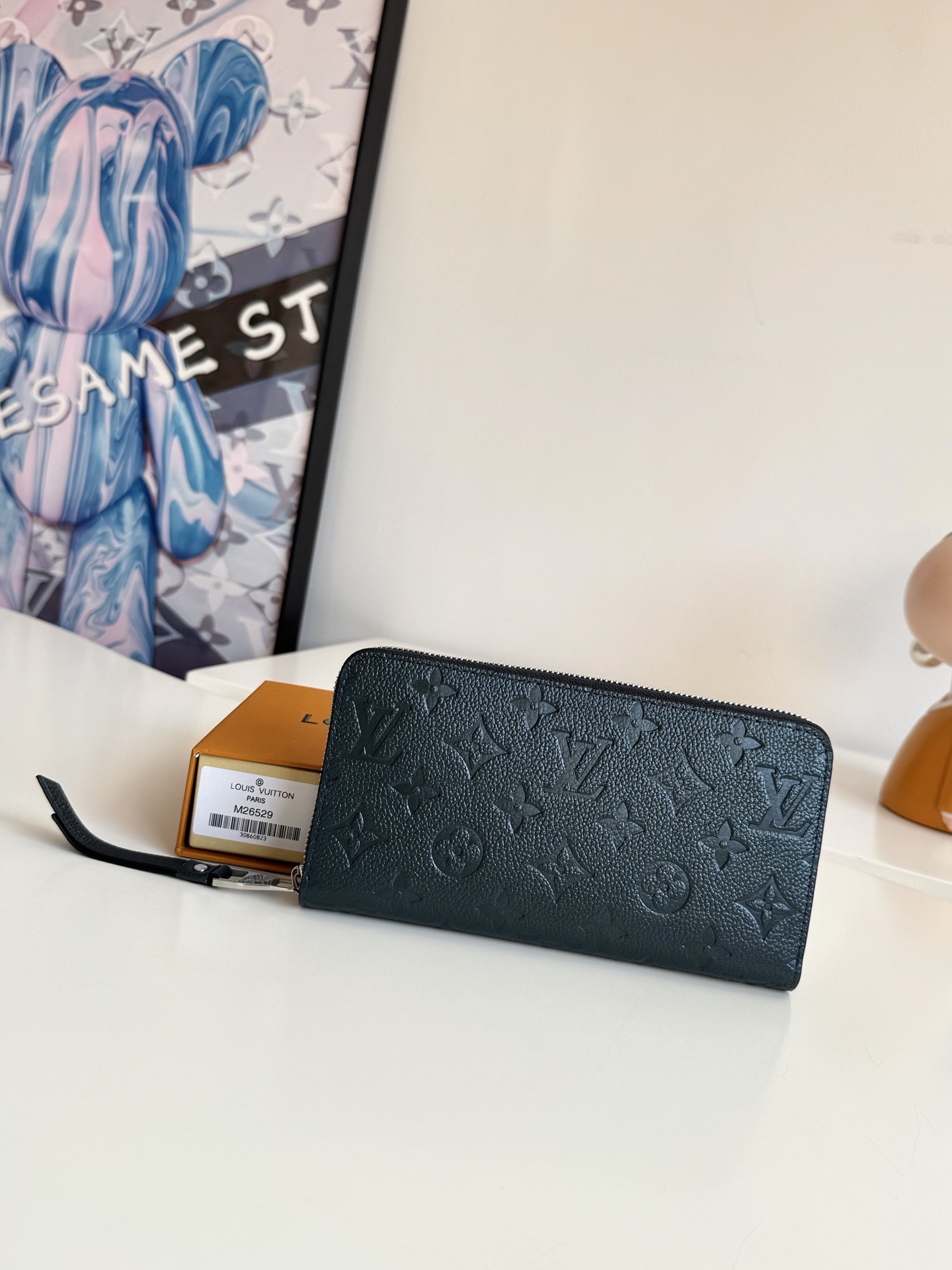 [TOP] Louis Vuitton LV Zippy Wallet 19.5x10.5x2.5cm - Black & SHW - 711 Luxury