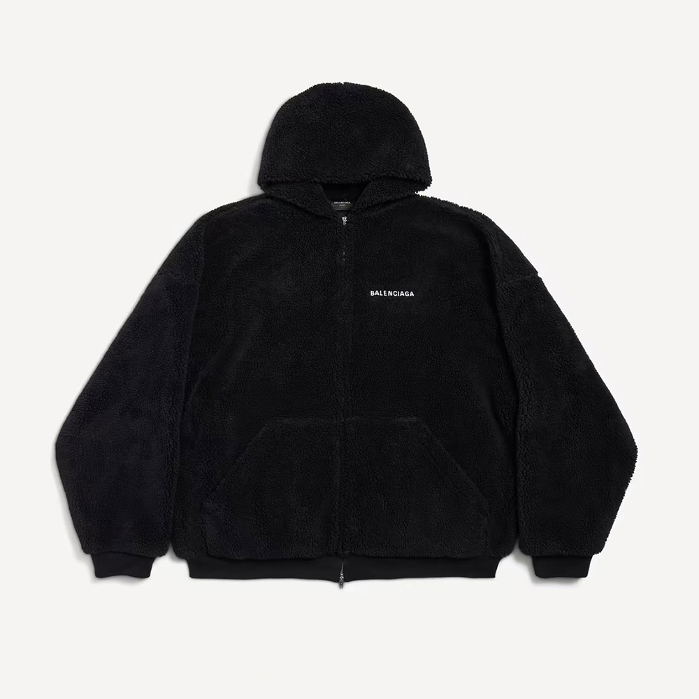 Balenciaga Clothing Balenciaga Fleece Zip-up Hoodie #378334 | Nigo Office