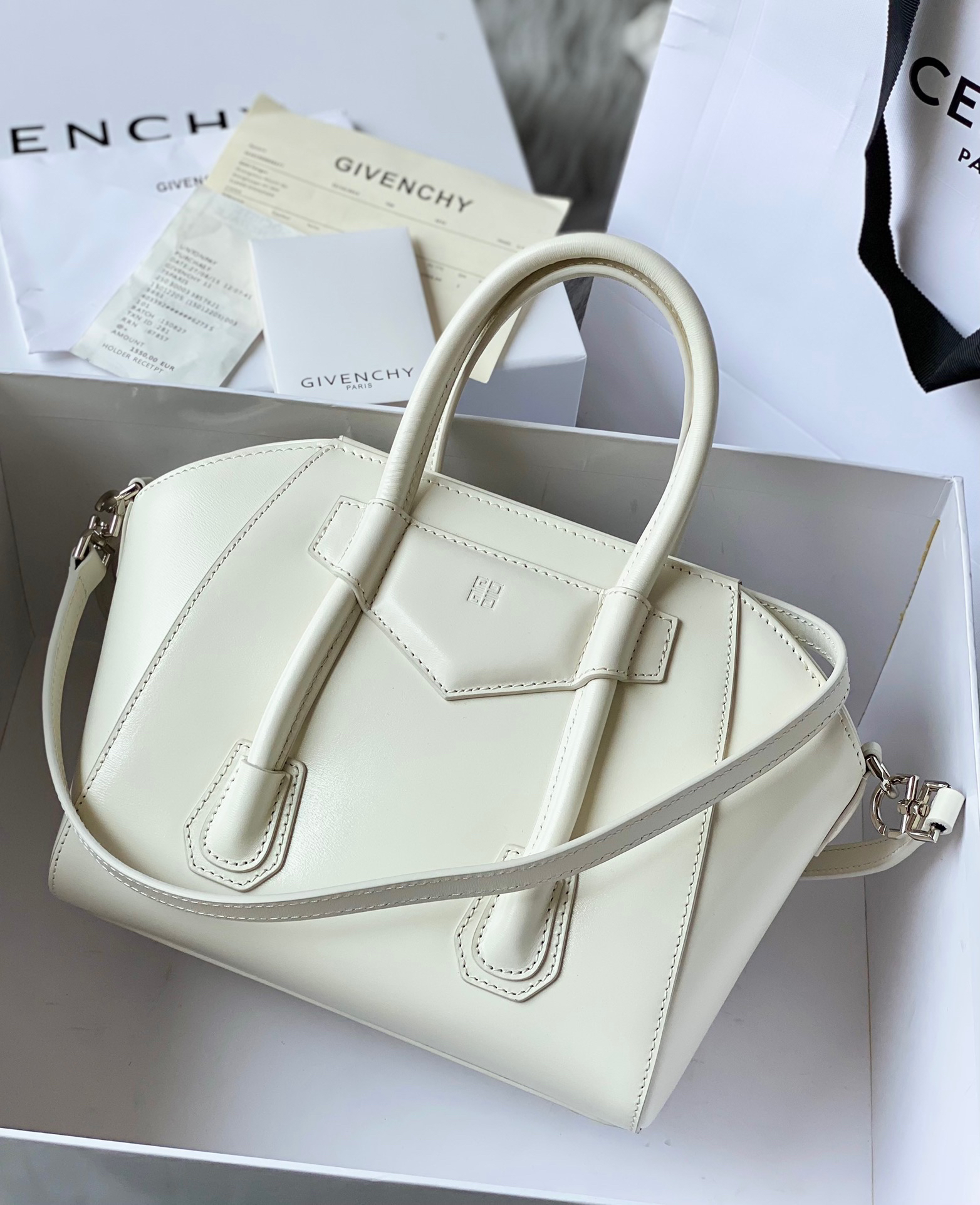 [TOP] GIVENCHY Antigona Tote Bag 28cm - White - 711 Luxury