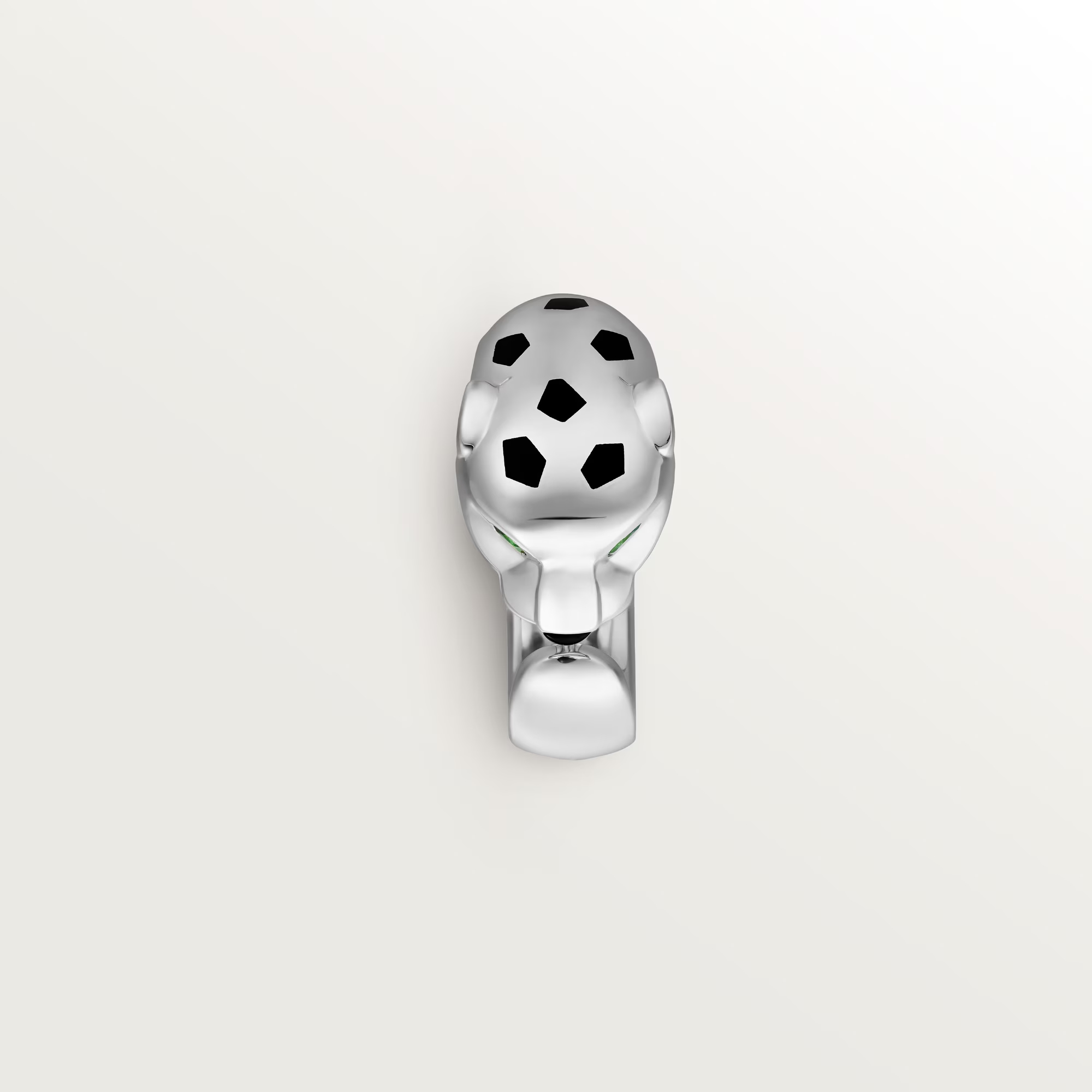 Carty Panther Motif Ring, White Gold, Medium Model