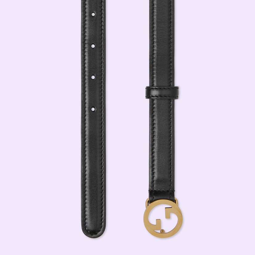 [TOP] GUCCI Belt 2cm - Black - 711 Luxury