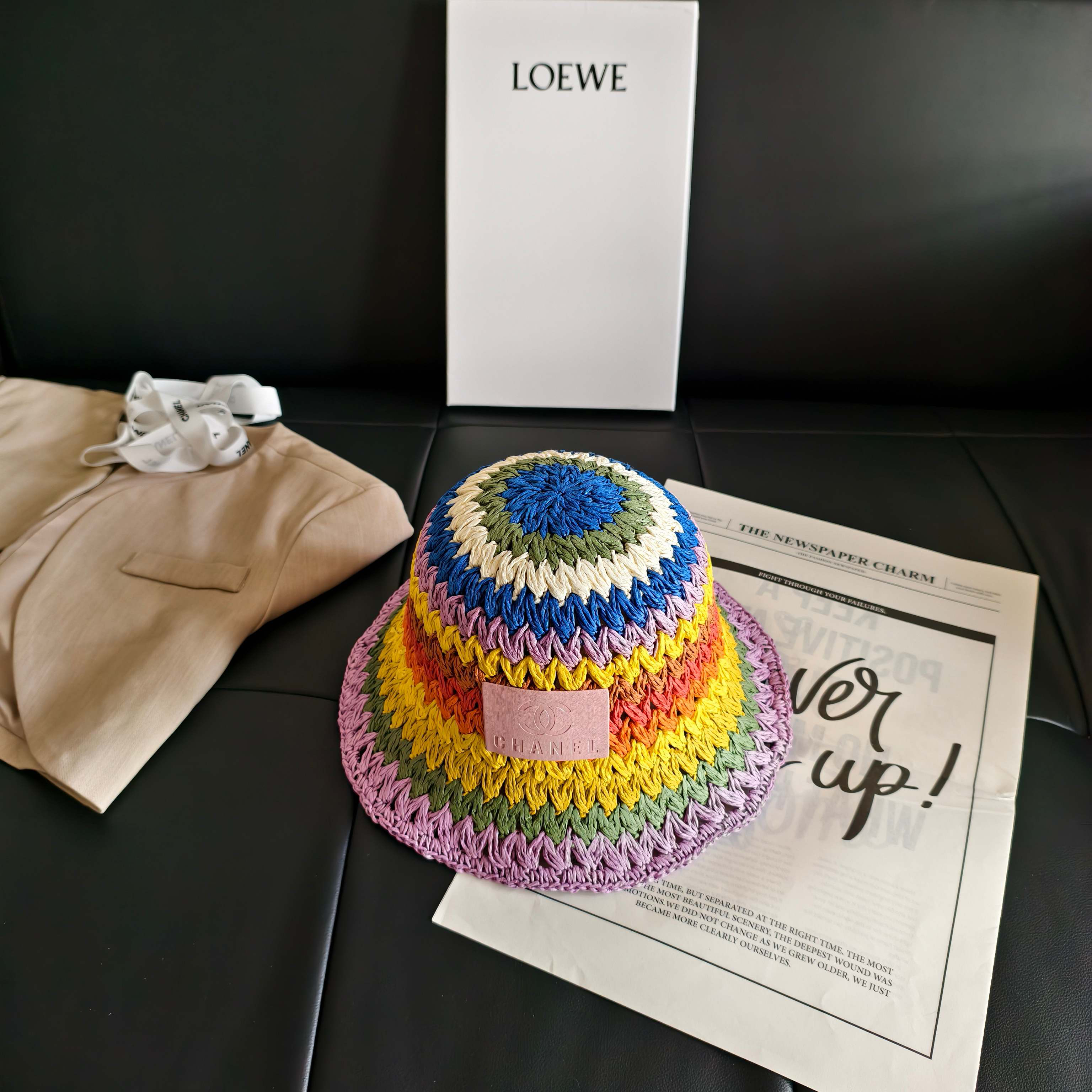 [TOP] CHANEL Fisherman's Hat - Blue And Yellow - 711 Luxury
