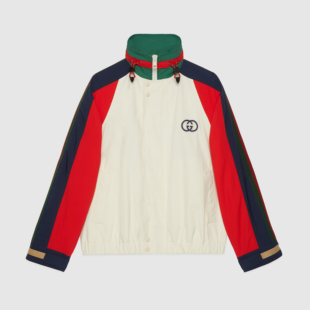Gucci Cotton Nylon Jacket With Patch #389402