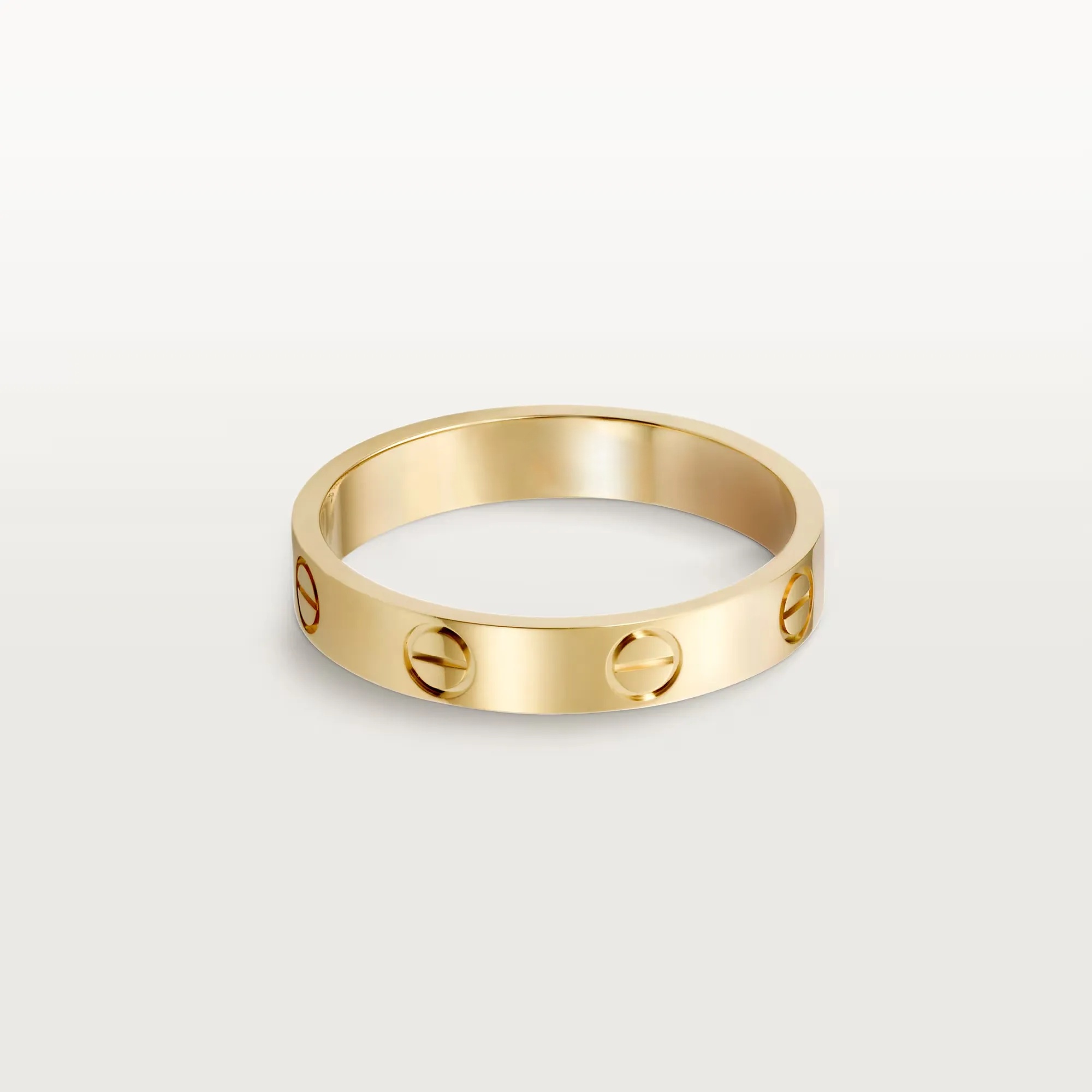 Carty Love Petite Lock Ring, Yellow Gold, Small Model