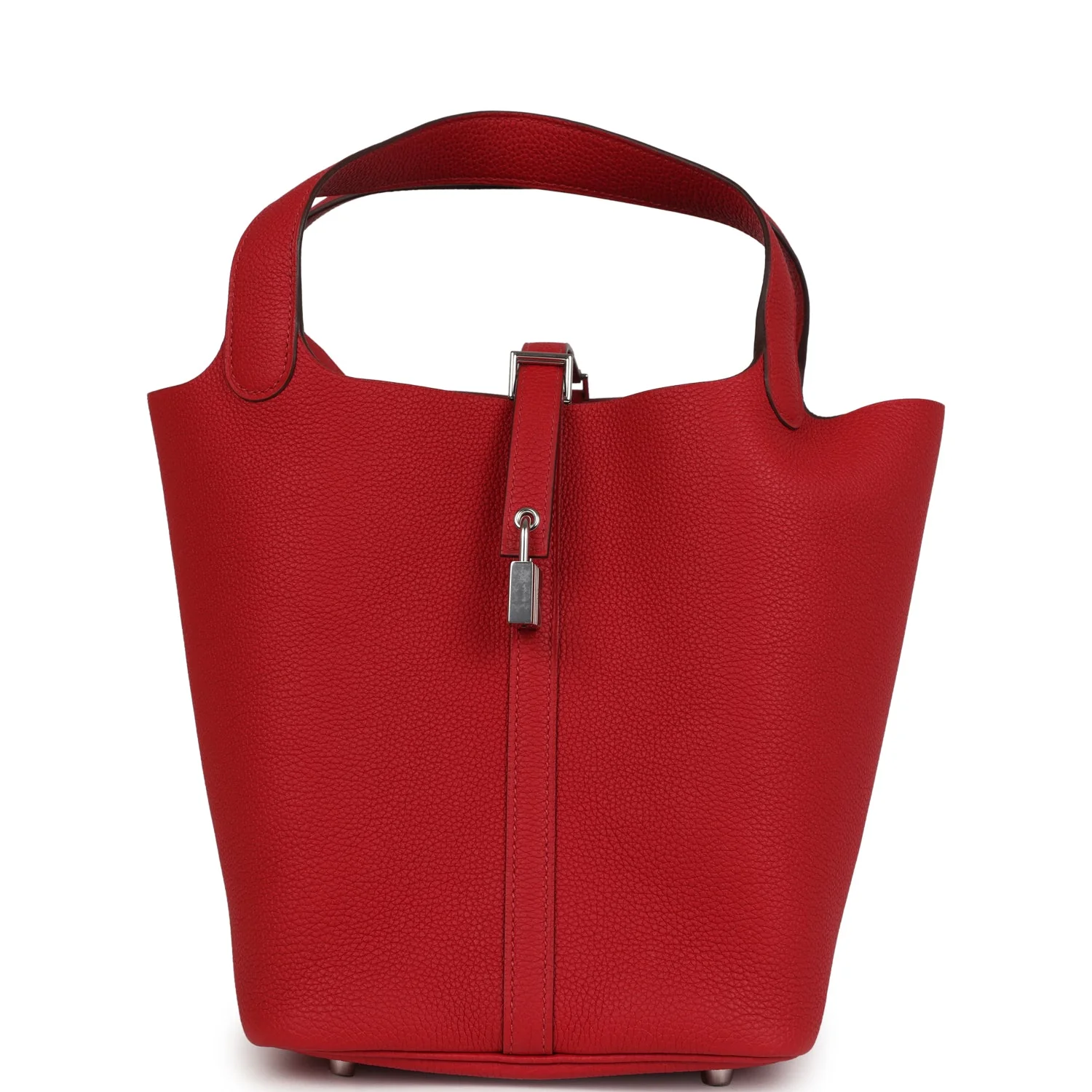 Hermes Picotin Lock  Rouge Piment Maurice Palladium Hardware