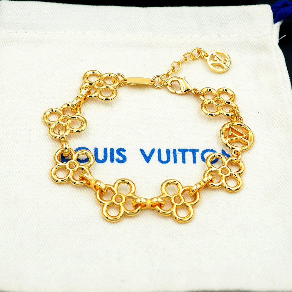 [TOP] Louis Vuitton LV Bracelet - Gold - 711 Luxury