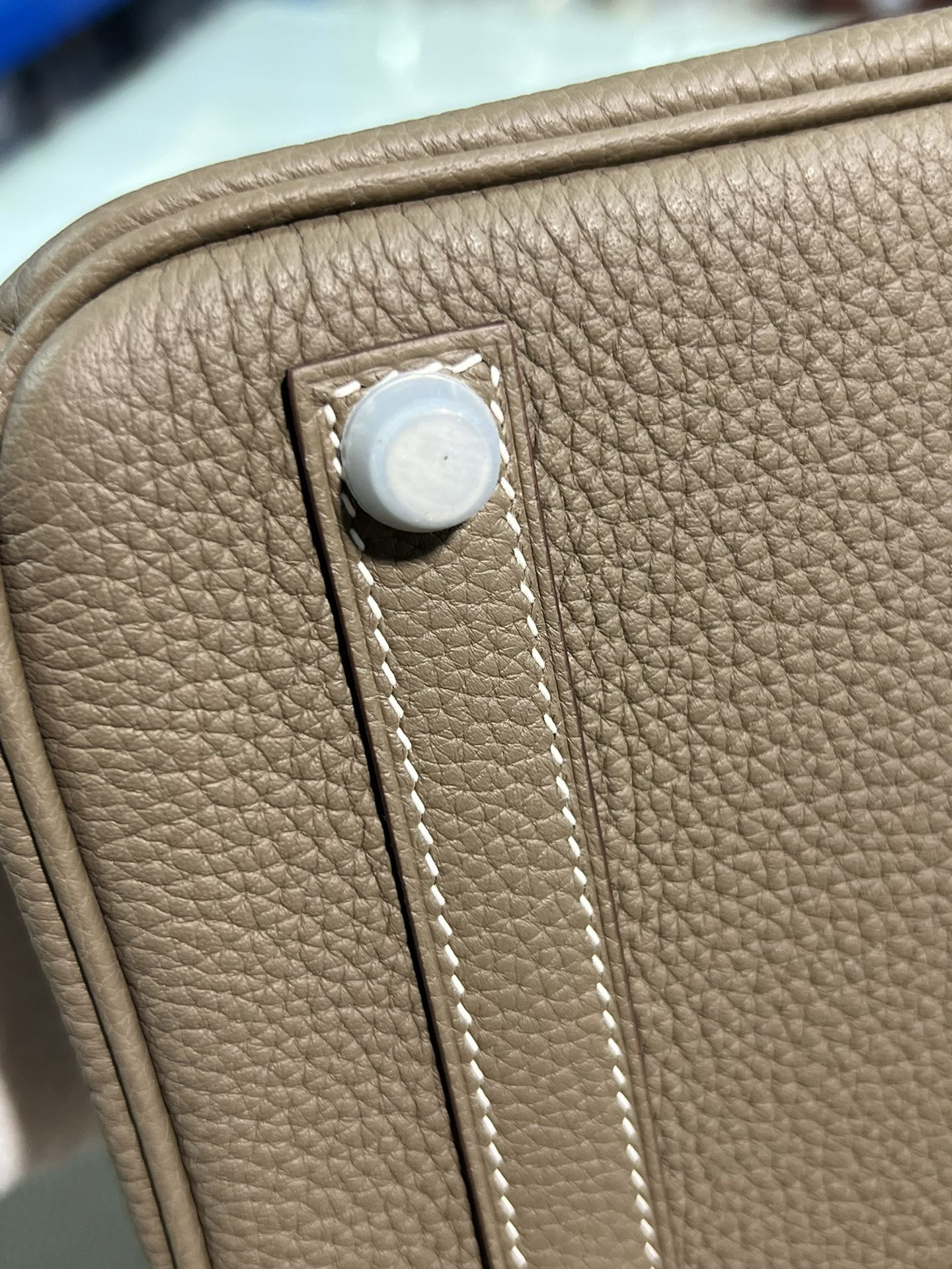 [TOP] HERMES Birkin Togo Leather 25cm - Etoupe & SHW