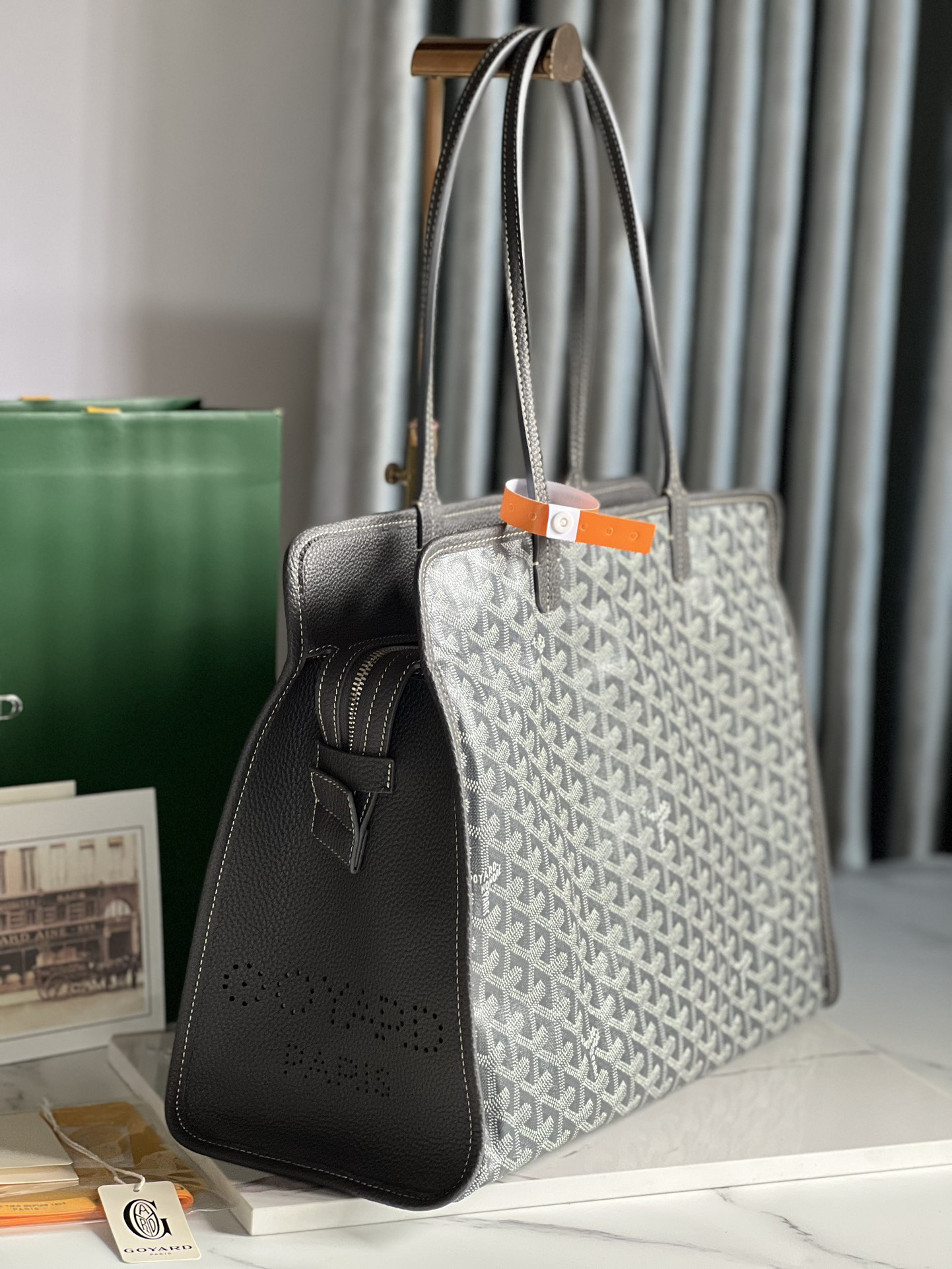 [TOP] Goyard Hardy Bag 40*17*31cm  - Grey - 711 Luxury