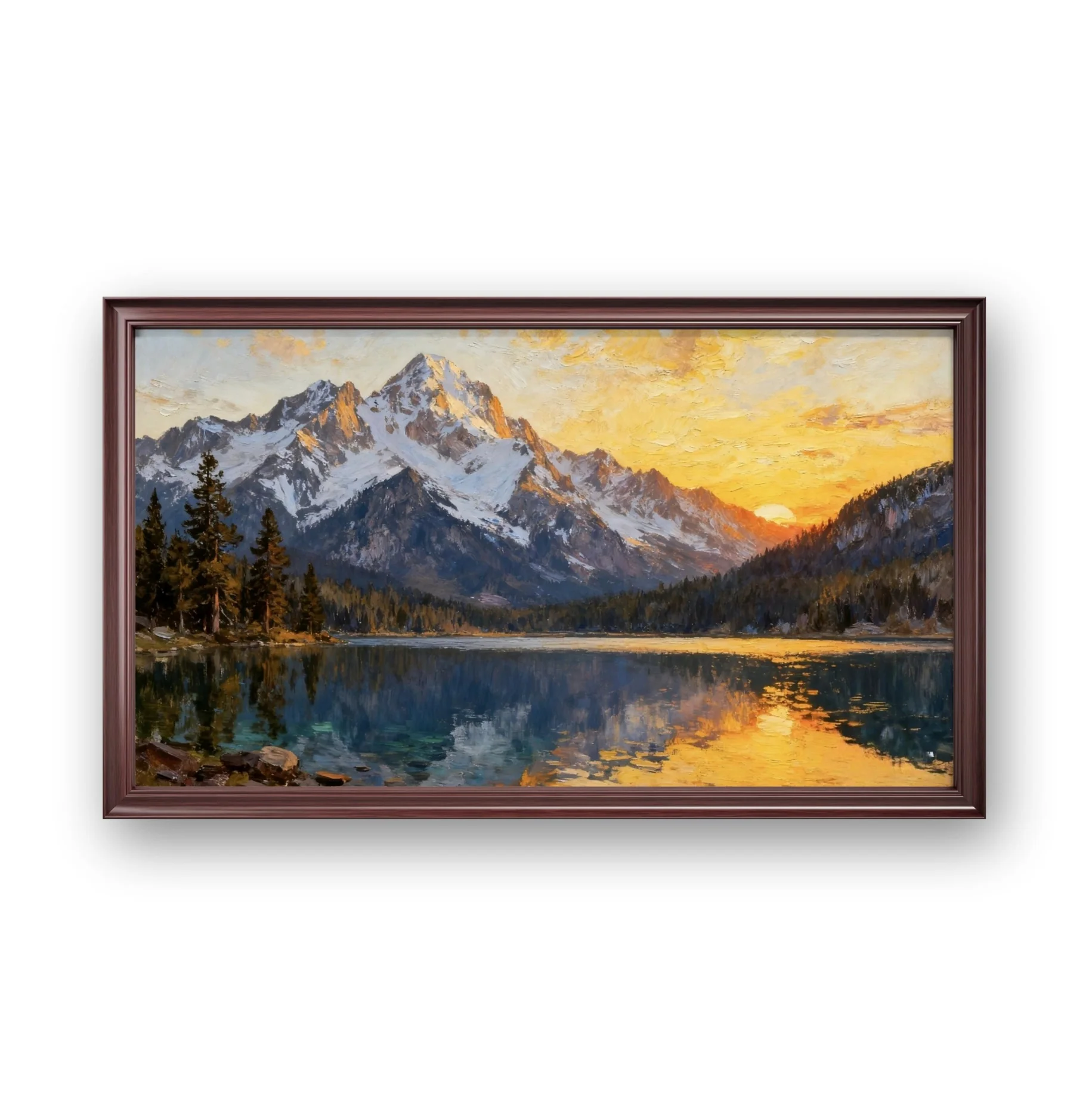 Mountains in Evening Light