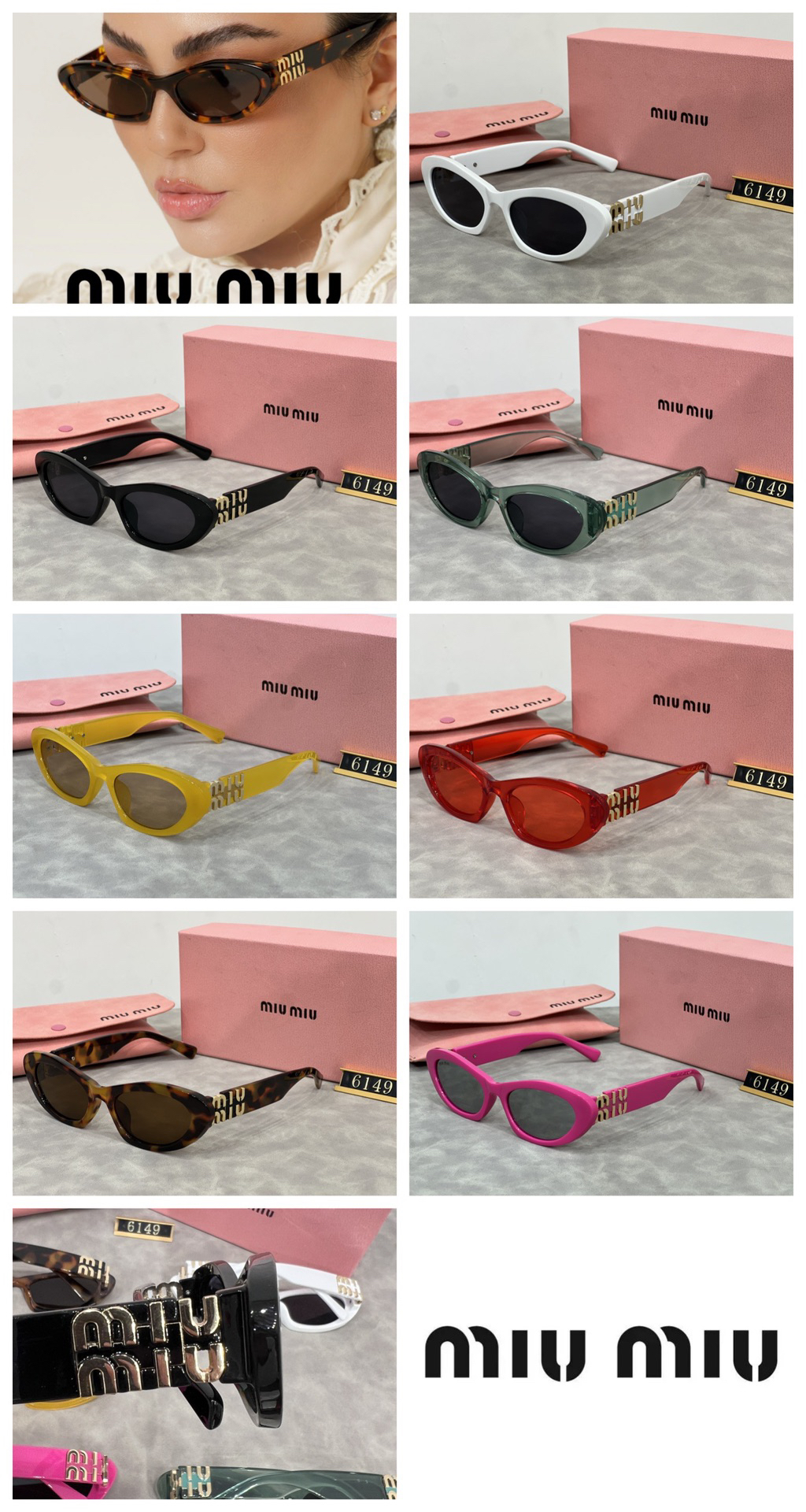 [TOP] Miu Miu Sunglasses - 7 Colors - 711 Luxury