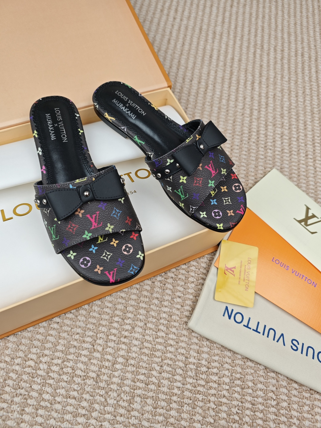 [TOP] Louis Vuitton LV LV X TM 6AM Slippers - Black - 711 Luxury