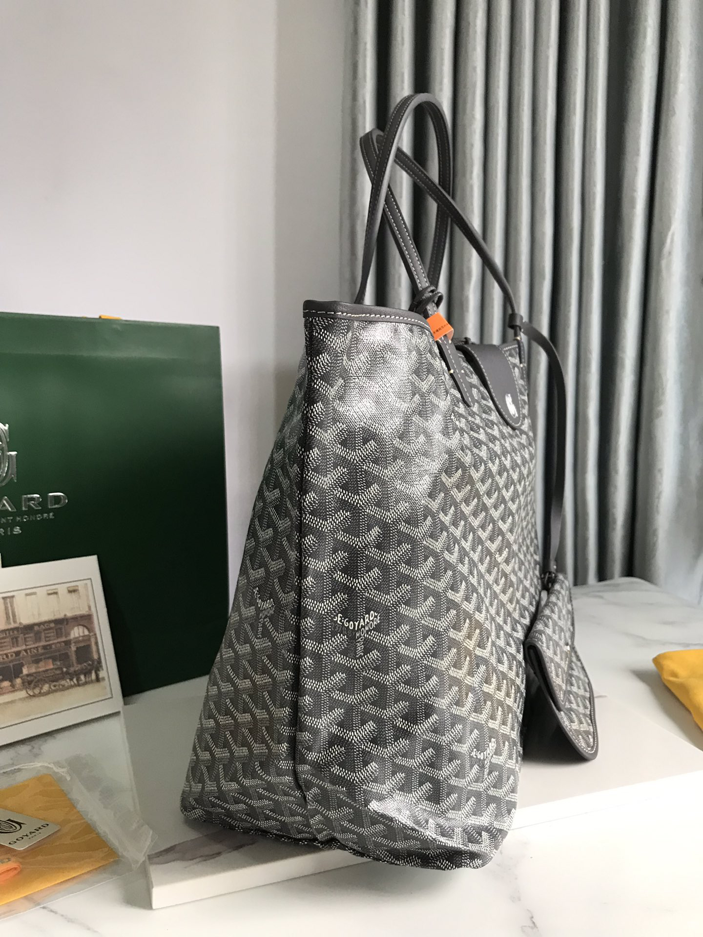 [TOP] Goyard Saint Louis Bag 40-20-32 CM - Gray - 711 Luxury
