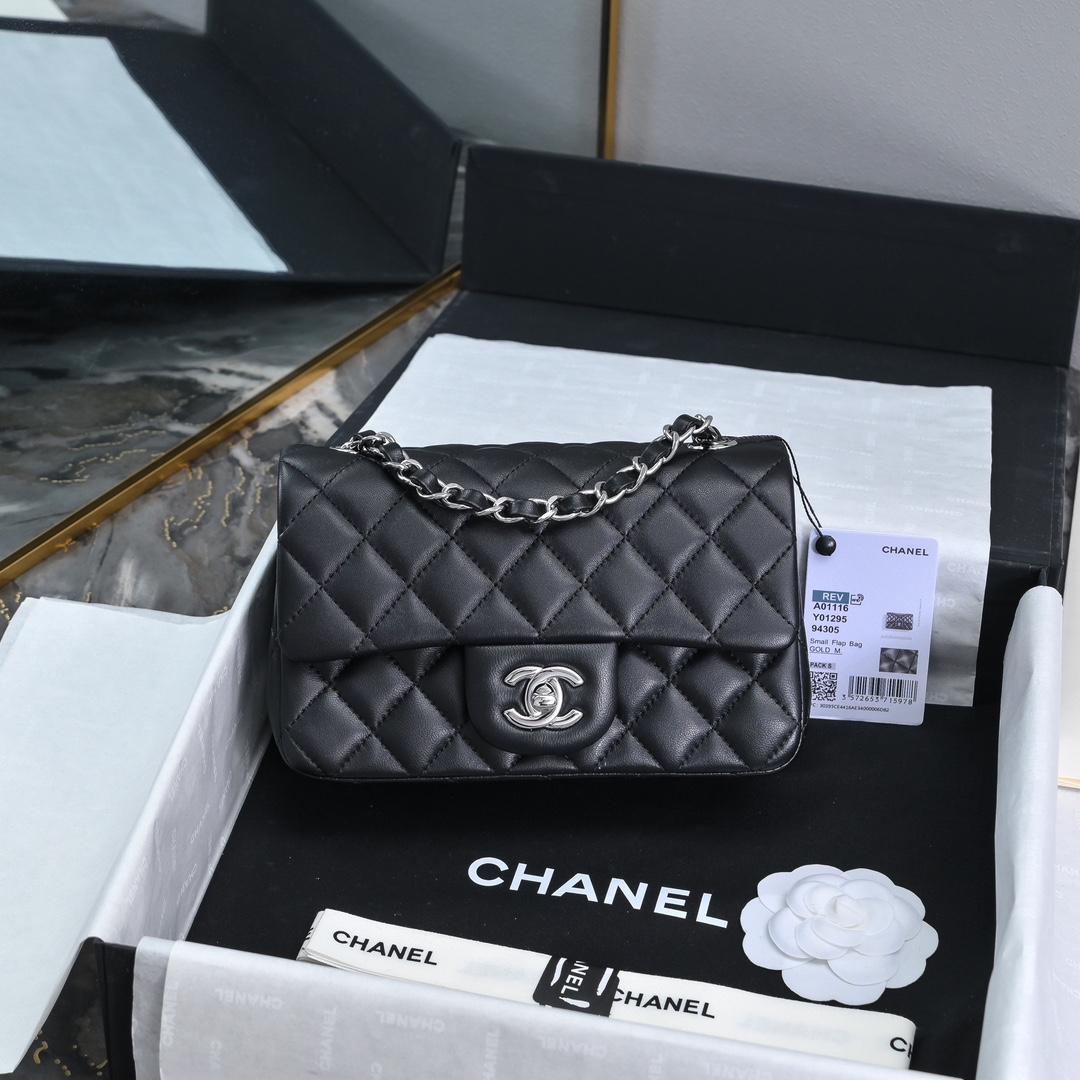 [TOP] CHANEL Classic Flap Bag Lambskin Mini 20cm - 2 Colors - 711 Luxury
