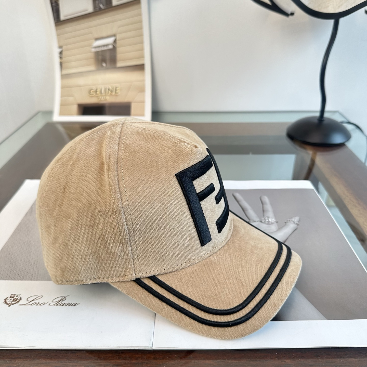[TOP] FENDI Baseball Hat - Khaki - 711 Luxury