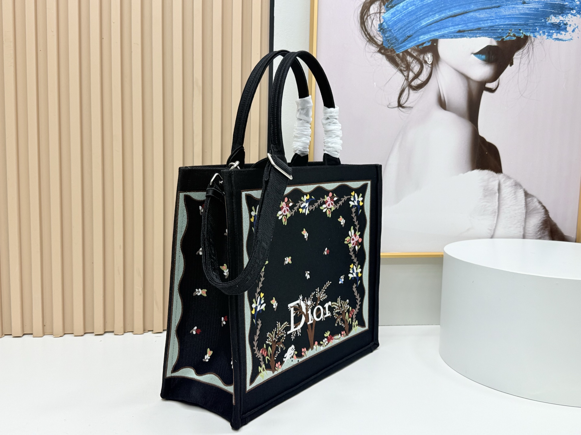 [TOP] Christian Dior  Book Tote Bag  41*14*32cm - Black
