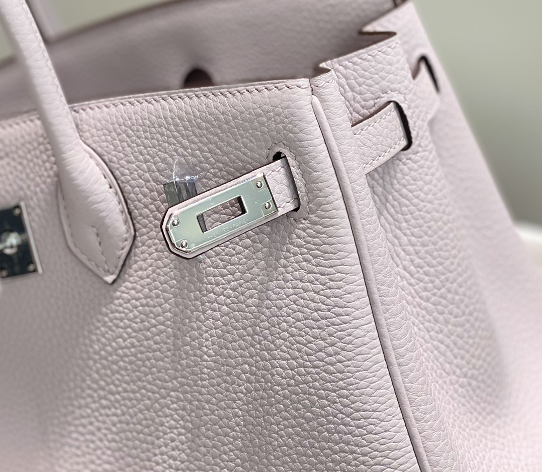[TOP] HERMES Birkin Togo Leather 25cm - Mauve Pale & SHW