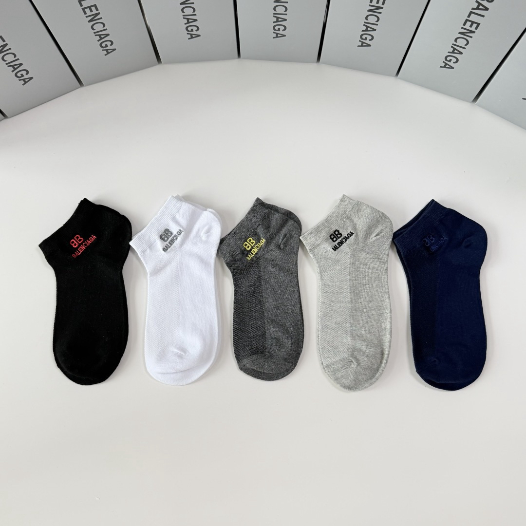 [TOP] BALENCIAGA Socks - 5 Pieces as a Set - 711 Luxury