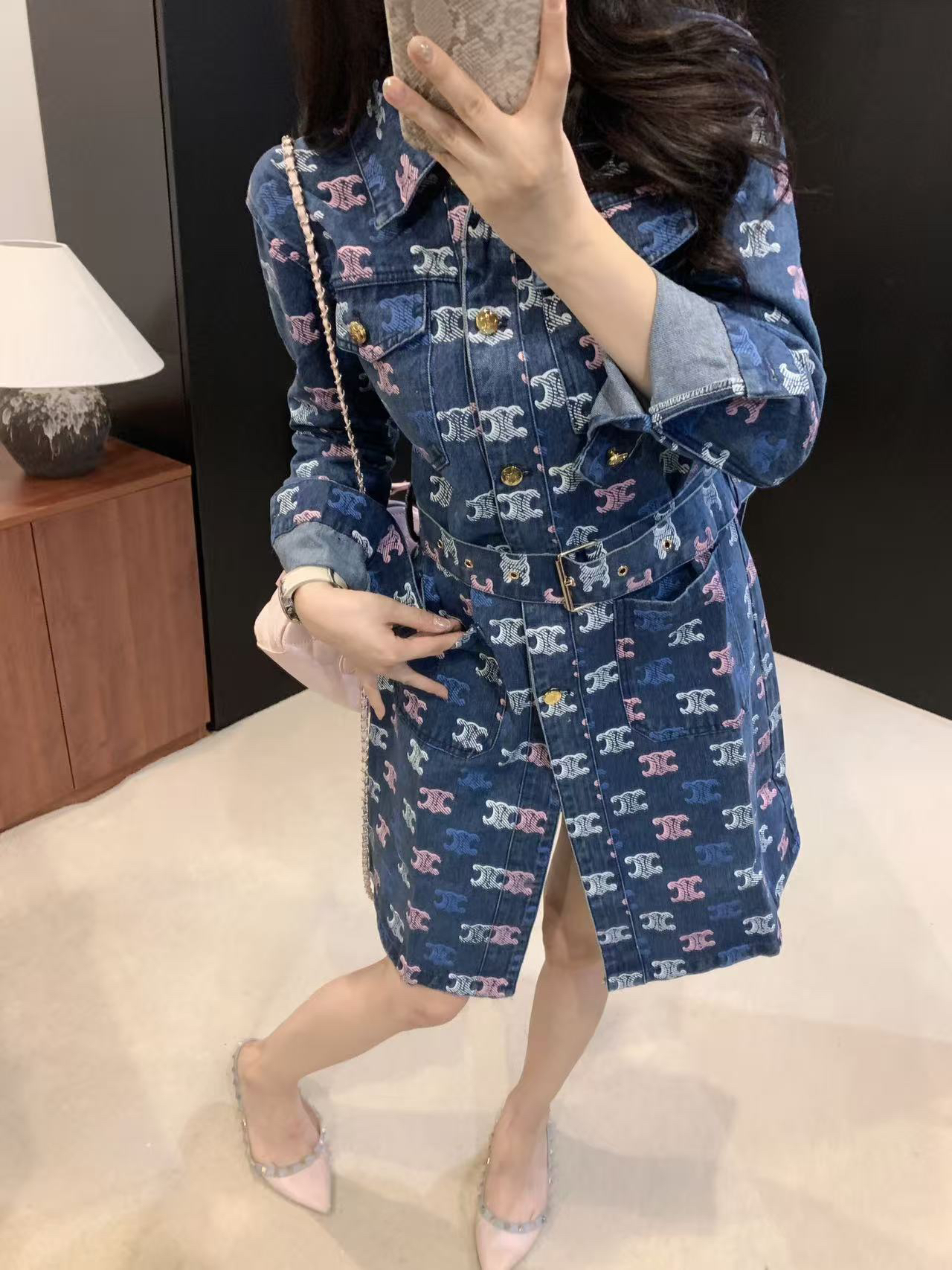 TOP] CELINE  Jacket -Blue