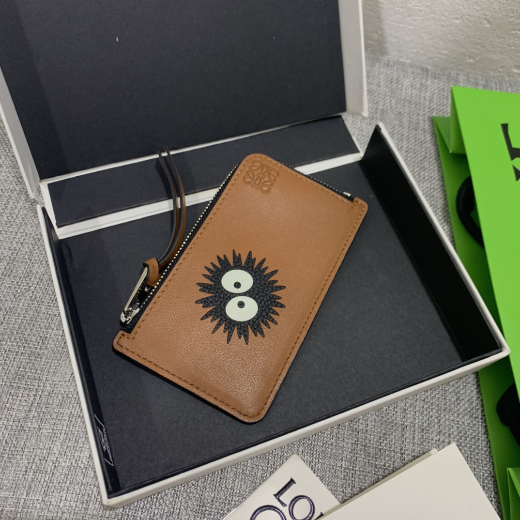 [TOP] LOEWE  Card Holder 13*7.5 cm - Brown