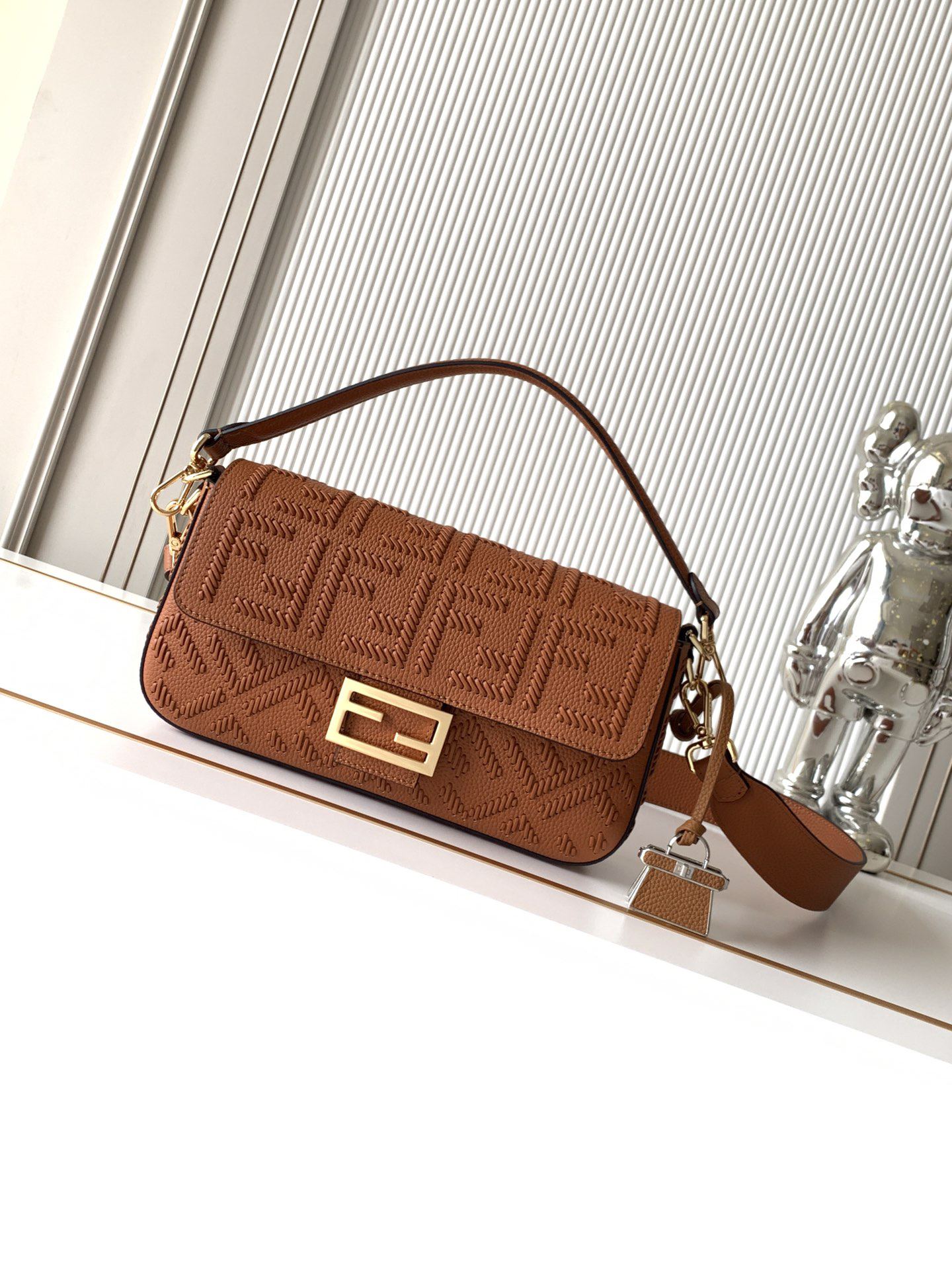 [TOP] FENDI Baguette Bag 27-6-15cm - Brown - 711 Luxury