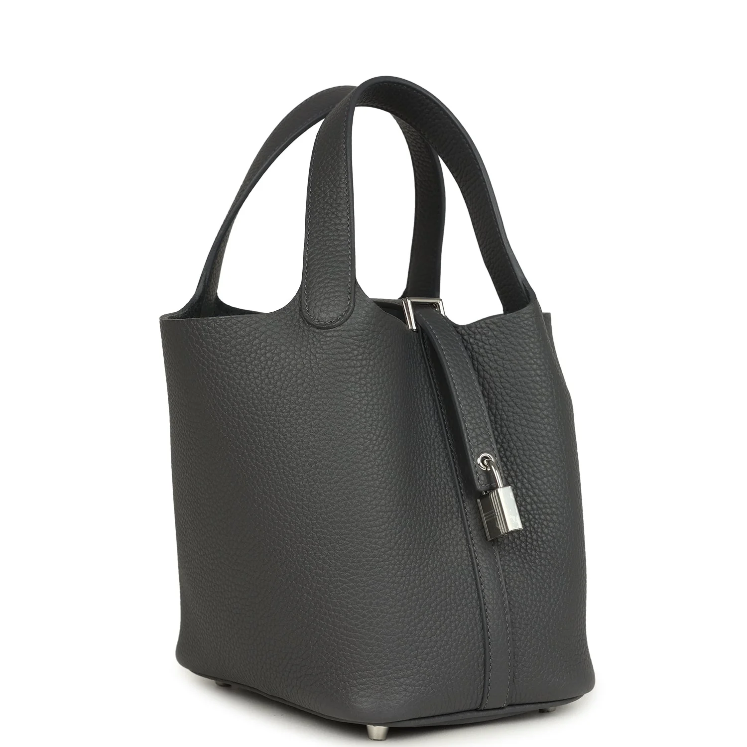 Hermes Picotin Lock  Ardoise Clemence Palladium Hardware