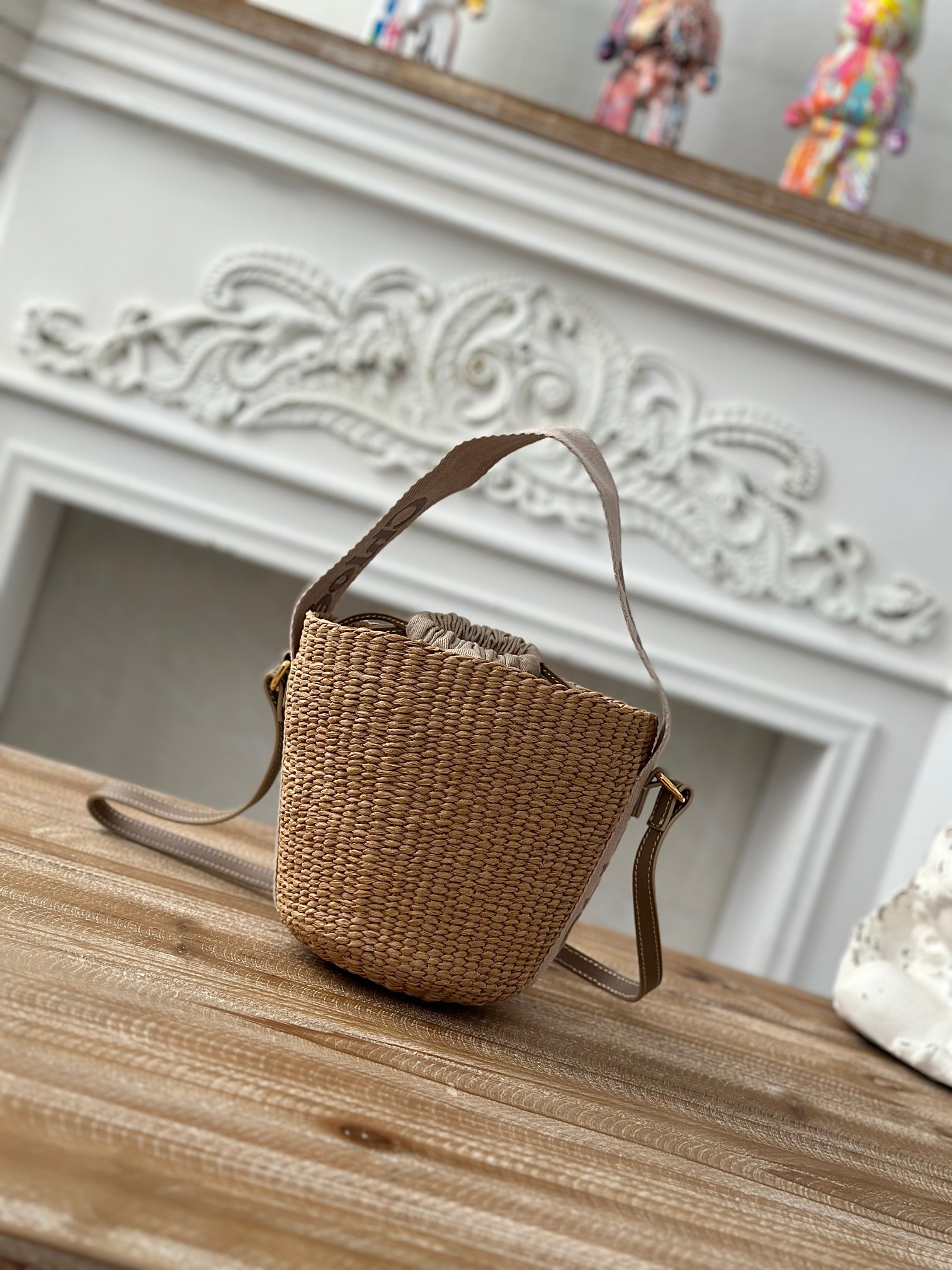 [TOP] Chloe Woody Basket Bag 17*16*16cm -Brown - 711 Luxury