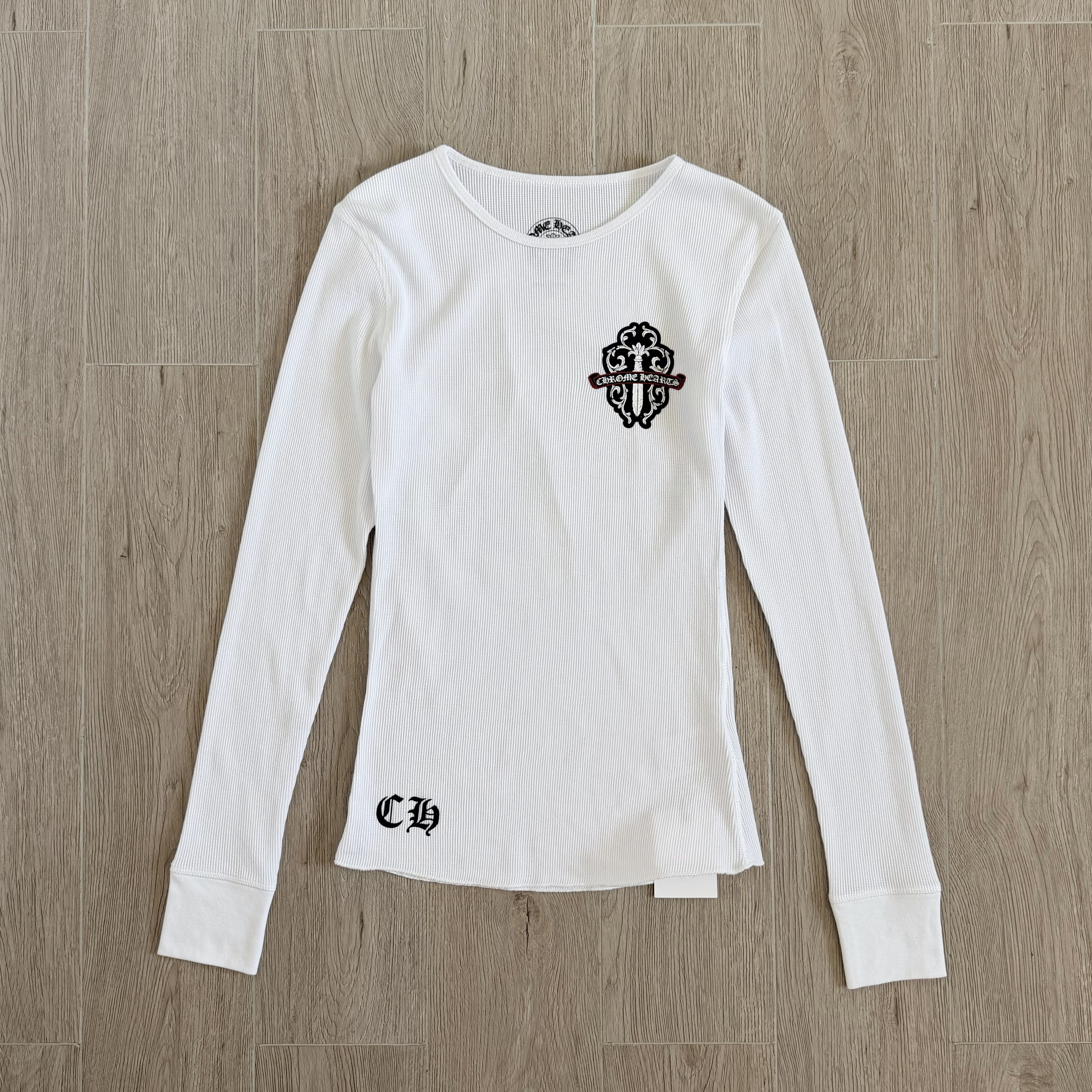 Chrome Hearts Clothing Chrome Hearts Waffle Sword Vine Print Long-sleeved T-shirt #394641 View 2 | Nigo Office