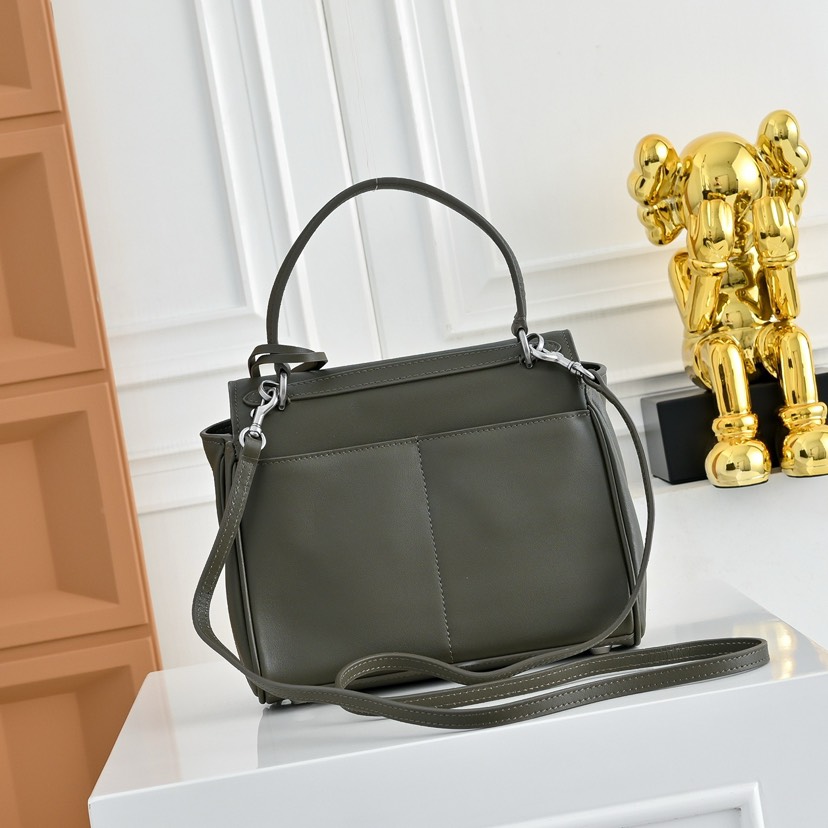 [TOP] BALENCIAGA Rodeo Bag 22.8x9.9x8.3cm - Dark Green & SHW - 711 Luxury