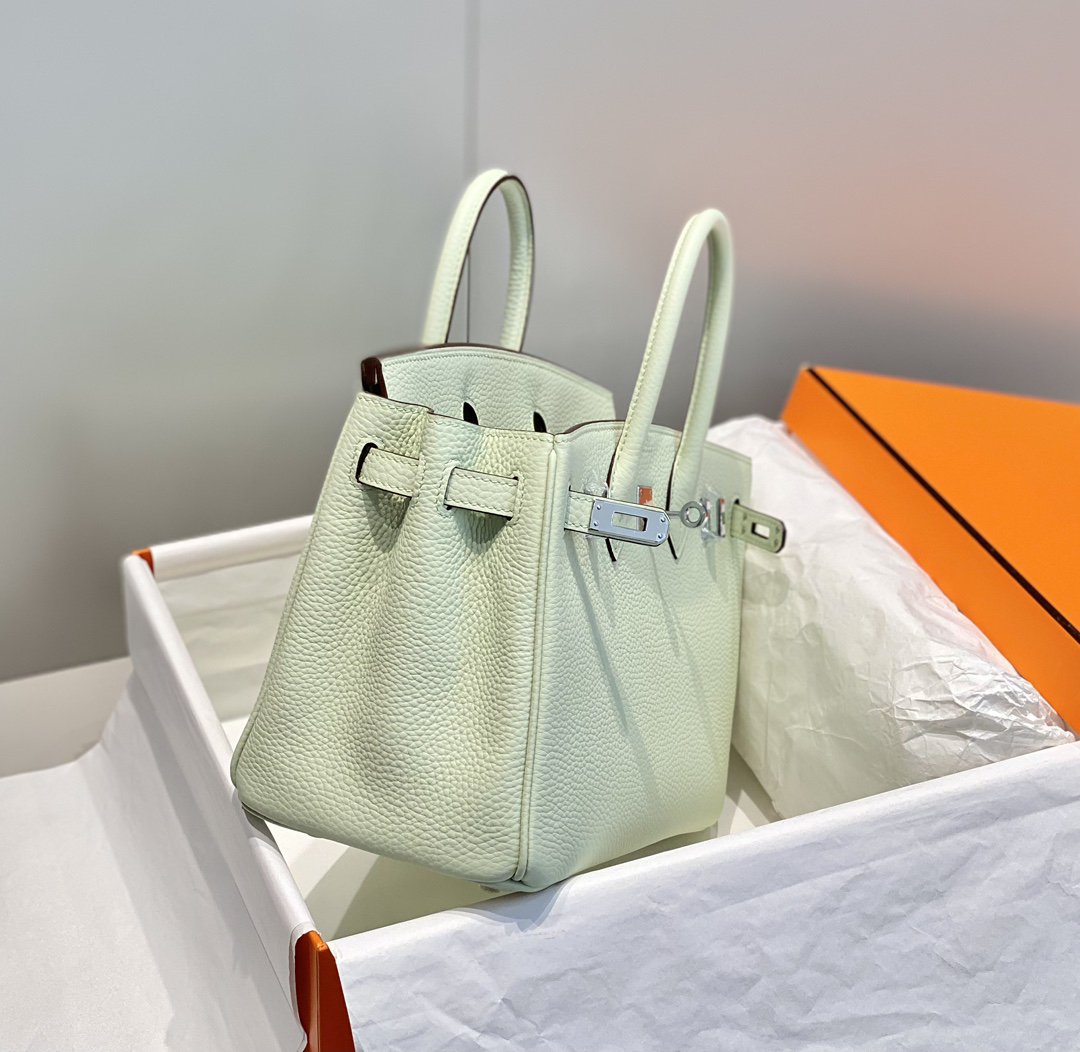 [TOP] HERMES Birkin Togo Leather 25cm - Vert Fizz & SHW