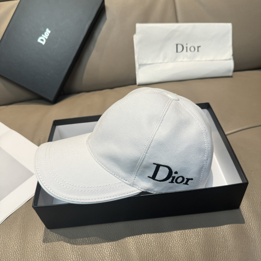[TOP] Christian Dior Hat - White - 711 Luxury