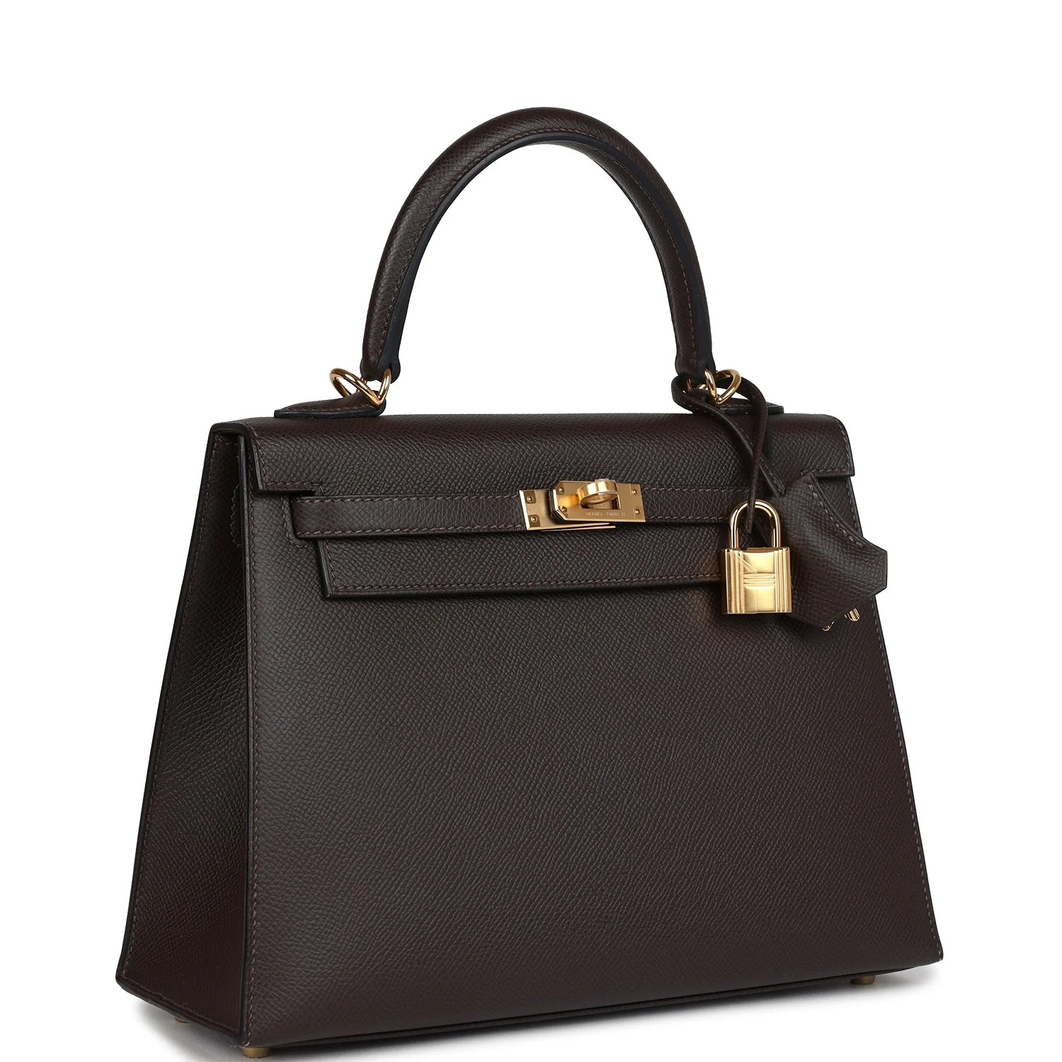 Hermes Kelly Sellier  Ebene Epsom Gold Hardware