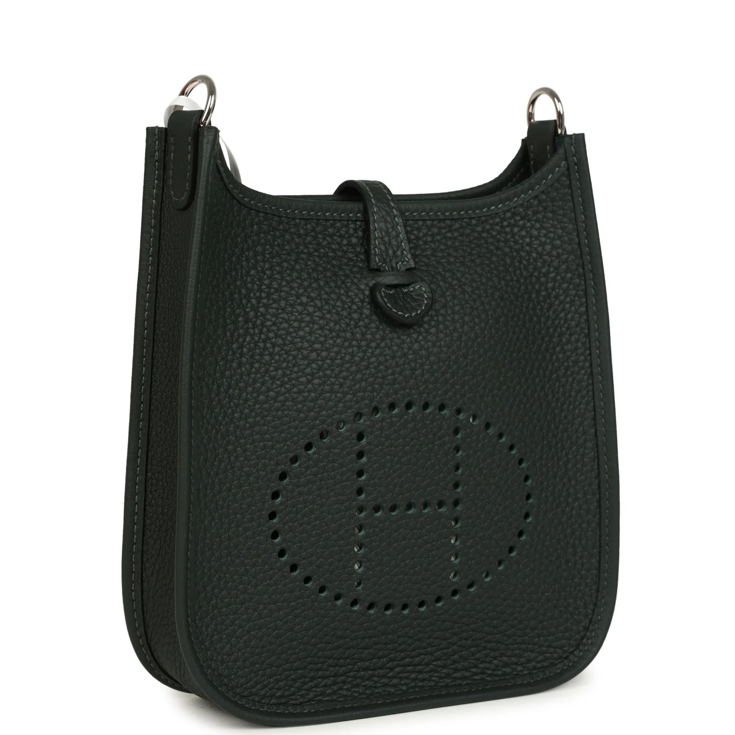 Hermes Evelyne TPM Vert Fonce Clemence Palladium Hardware