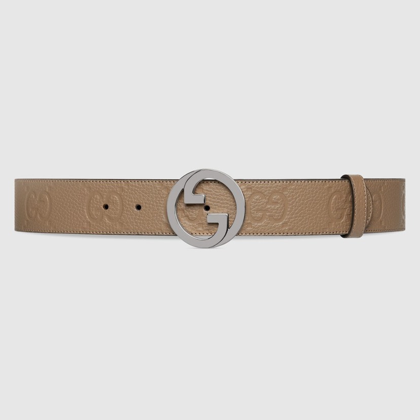 [TOP] GUCCI Belt 4cm - Khaki - 711 Luxury