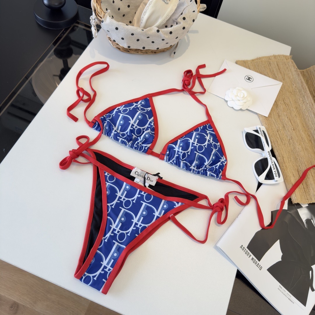 [TOP] Christian Dior Bikini Swimsuit - Blue - 711 Luxury