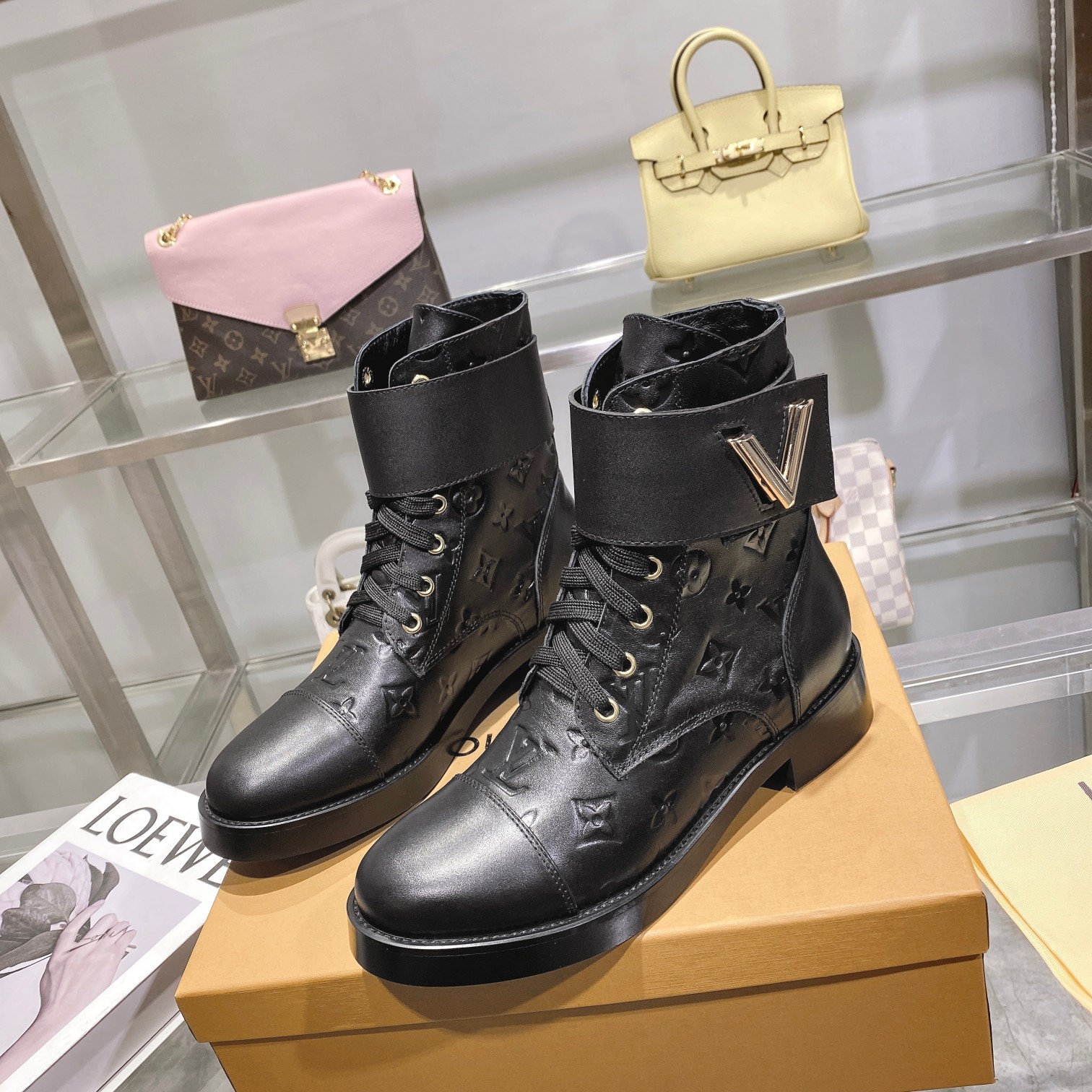 [TOP] Louis Vuitton LV Boots - Black - 711 Luxury
