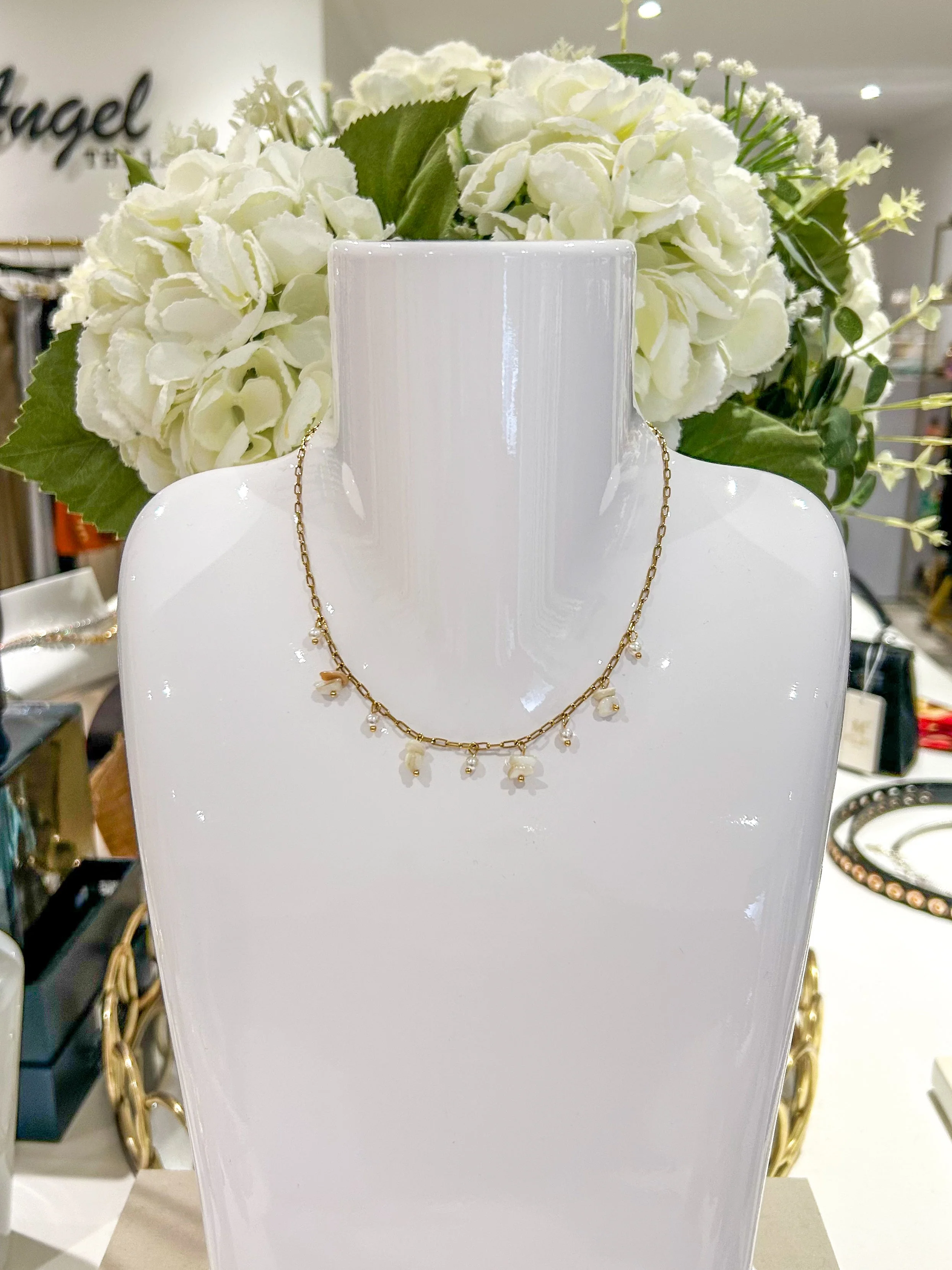 Gold Beaded Necklaces (12 Styles)