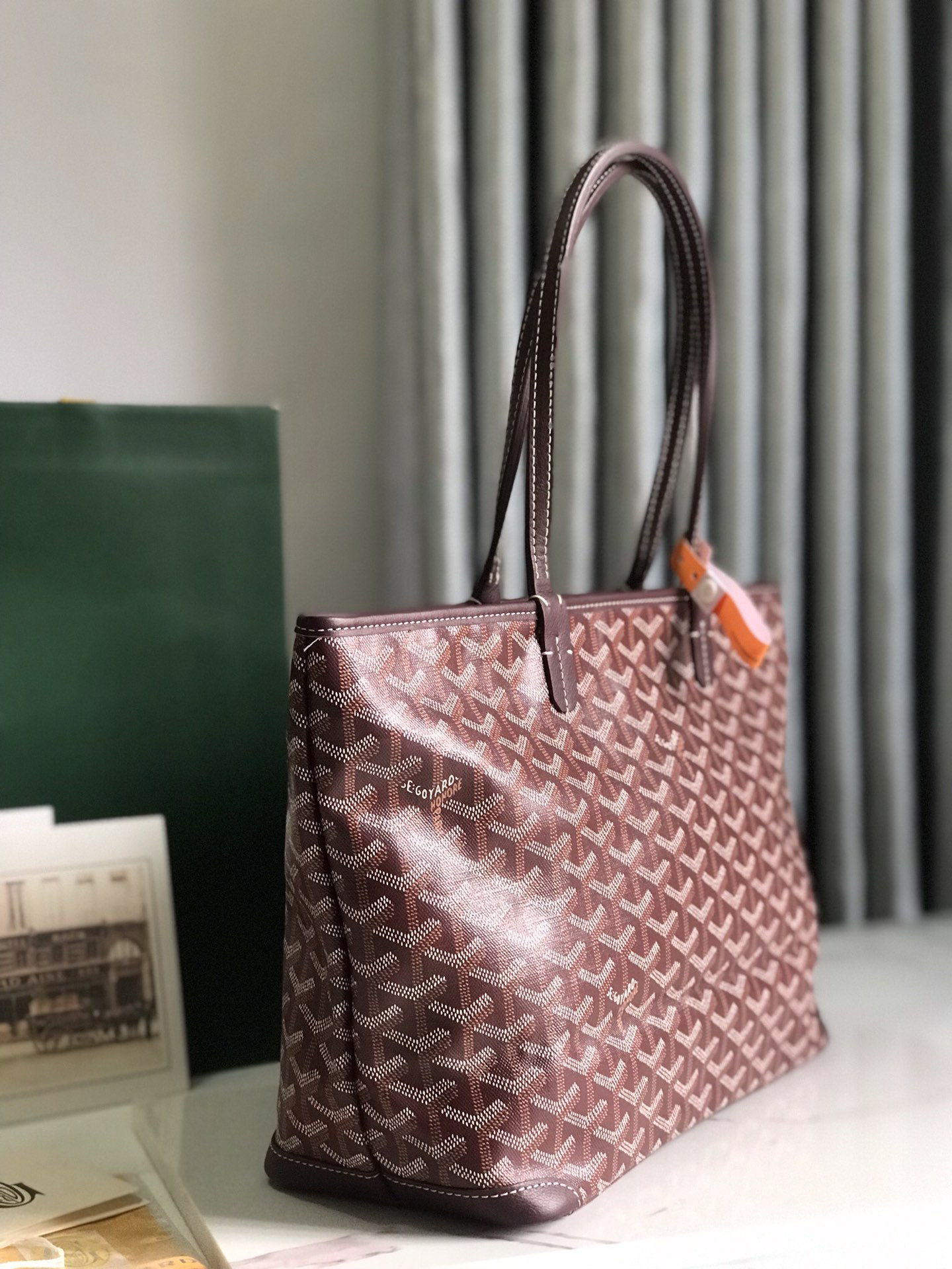 [TOP] Goyard Artois Bag 41-30x23.5x13cm - Dark Red - 711 Luxury